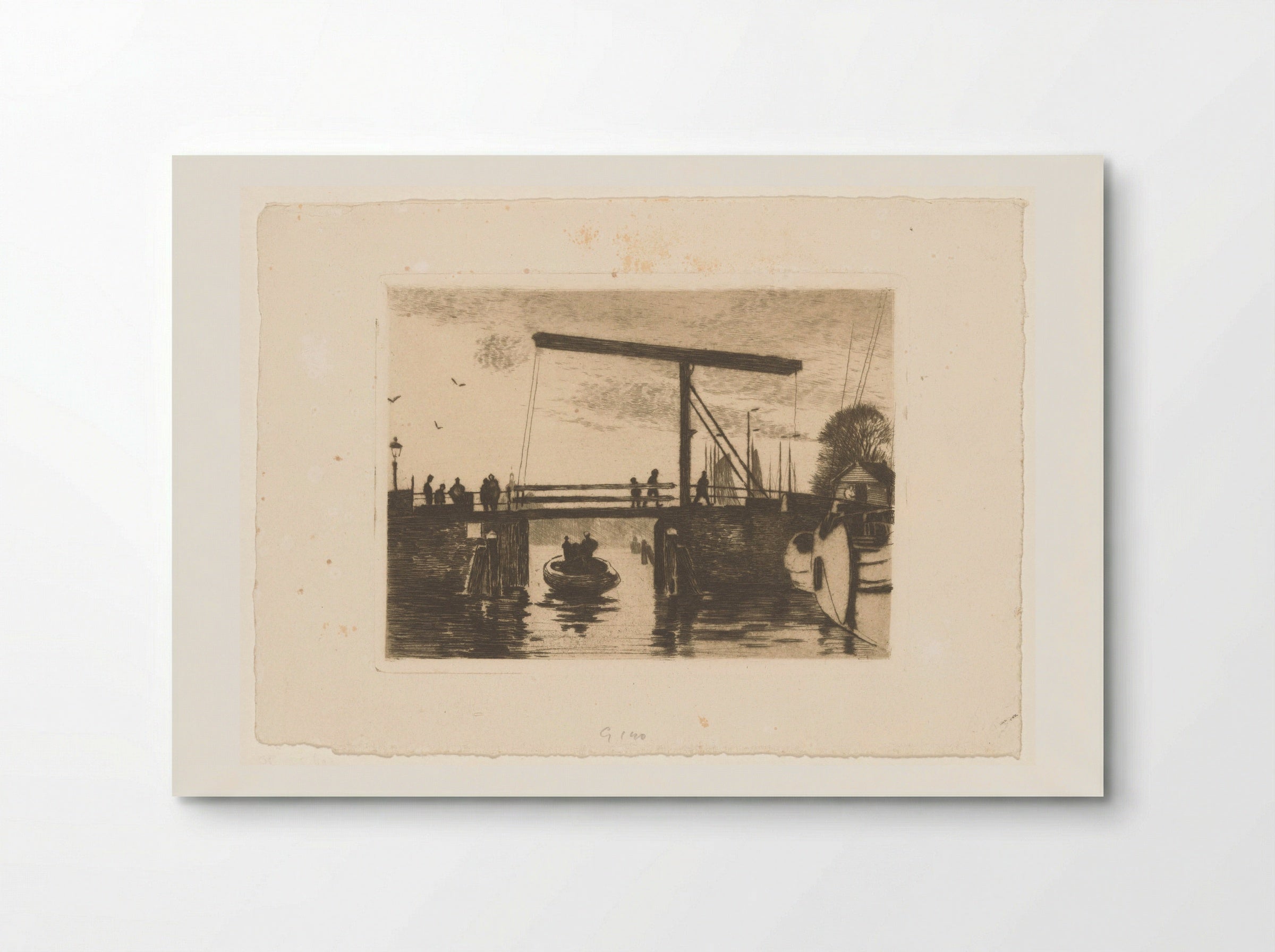 Gezicht op de Kikkerbilsluis in Amsterdam - Willem Witsen - Poster