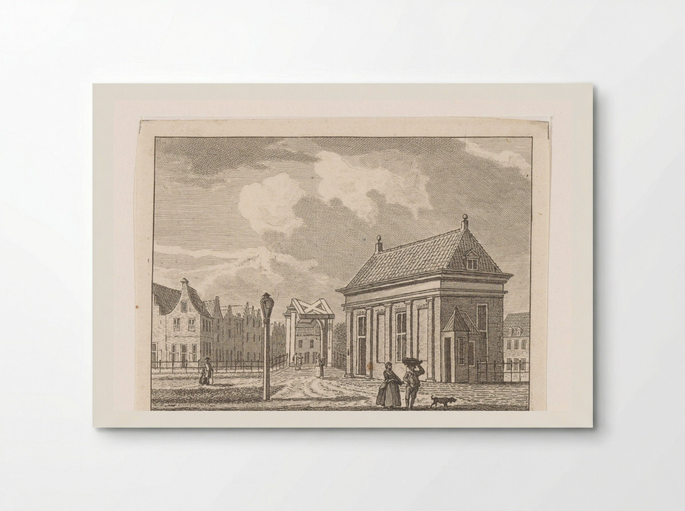 Gezicht op de Kleine Vleeshal te Leiden - Carel Frederik Bendorp (I) - Poster