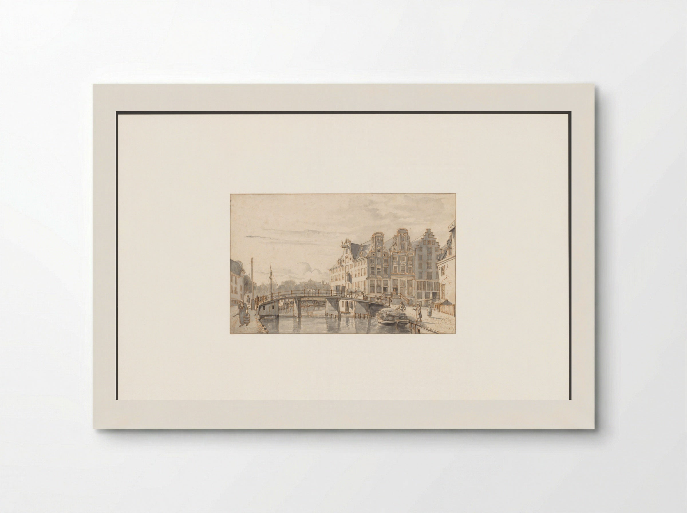 Gezicht op de Leprozengracht - Gerrit Lamberts - Poster