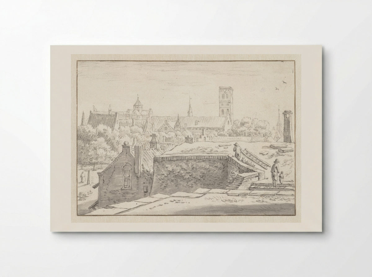 Gezicht op de Mariakerk - Herman Saftleven - Poster