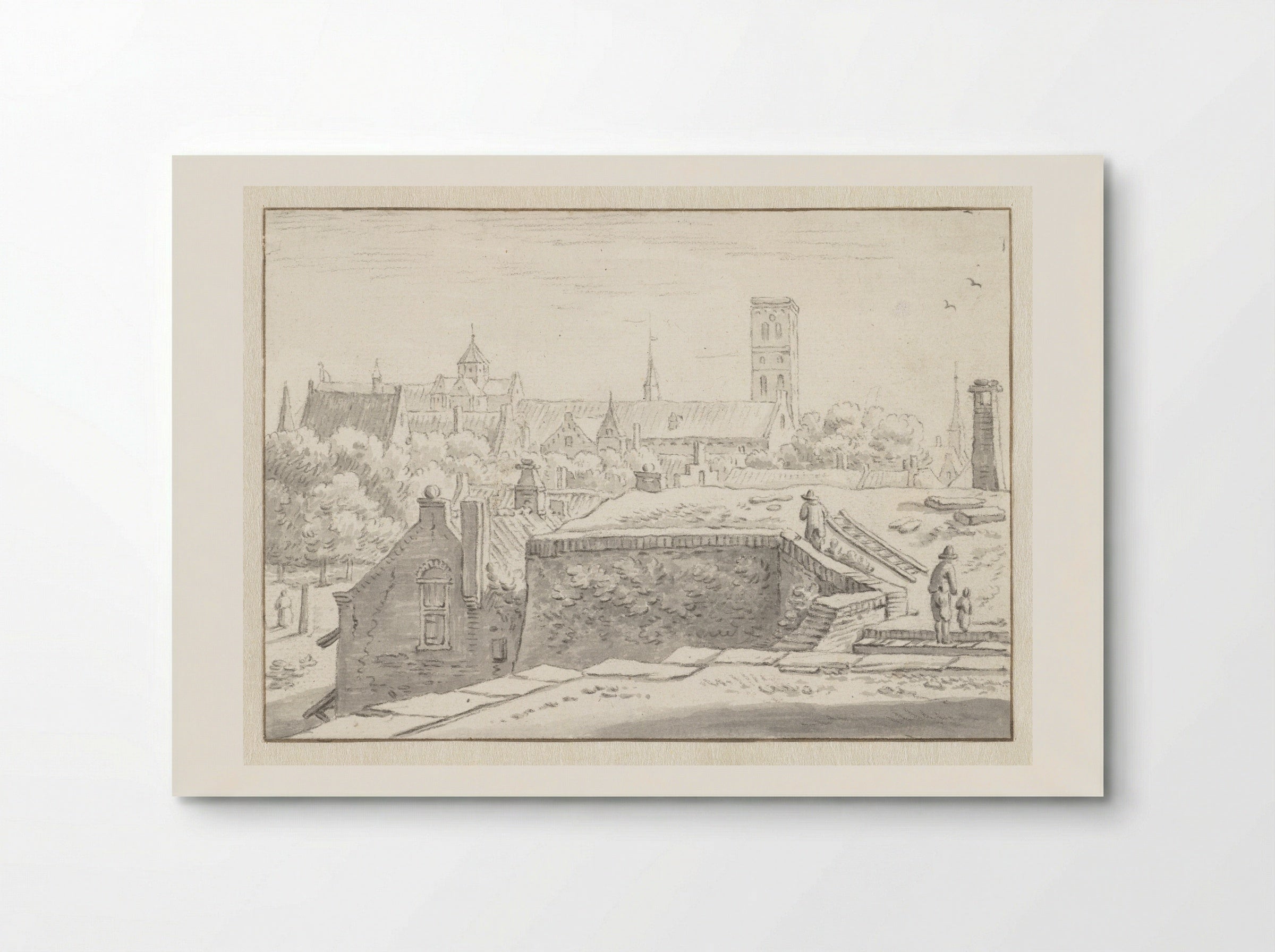 Gezicht op de Mariakerk - Herman Saftleven - Poster