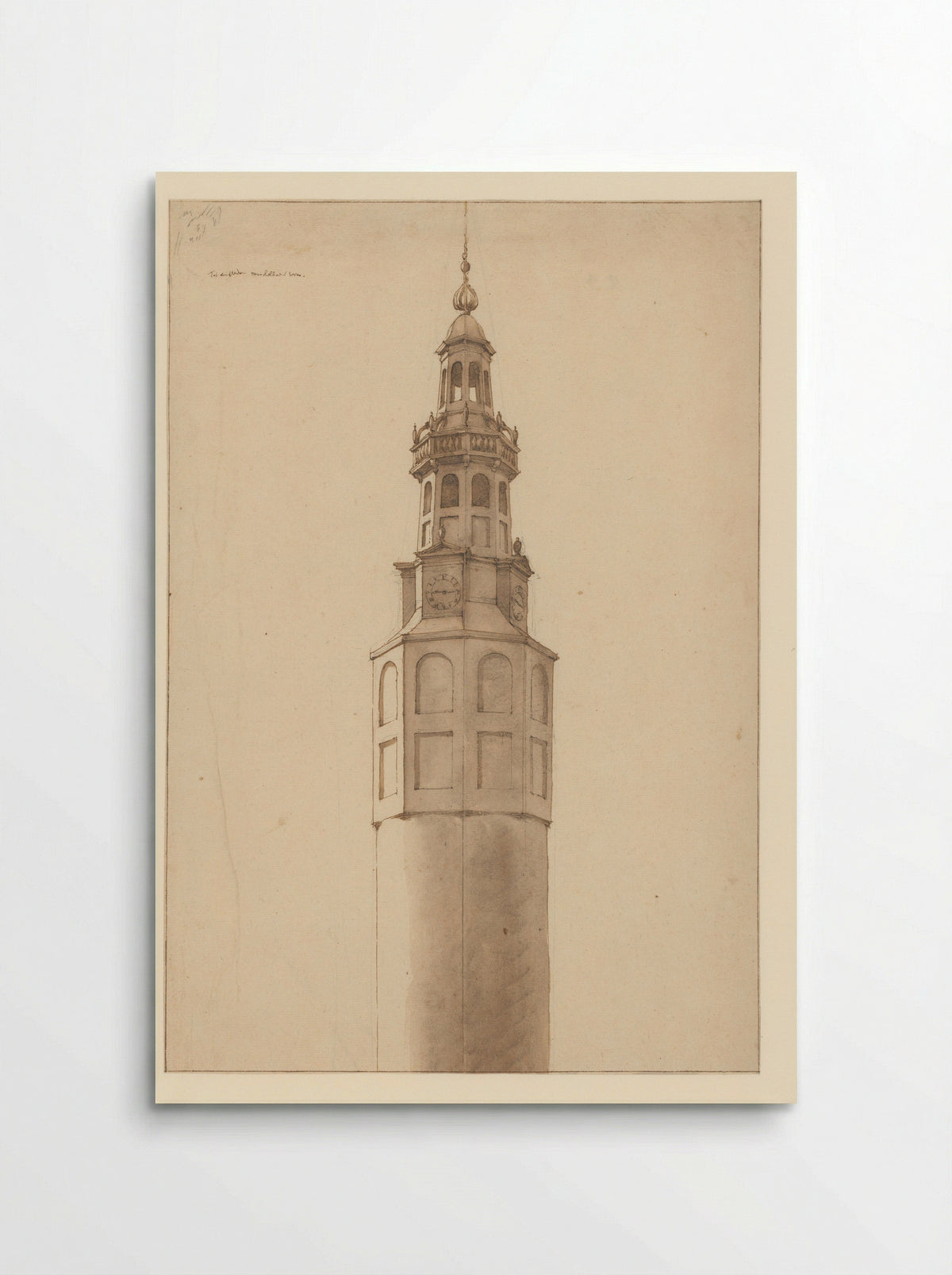 Gezicht op de Munttoren te Amsterdam - Jan Spaan - Poster