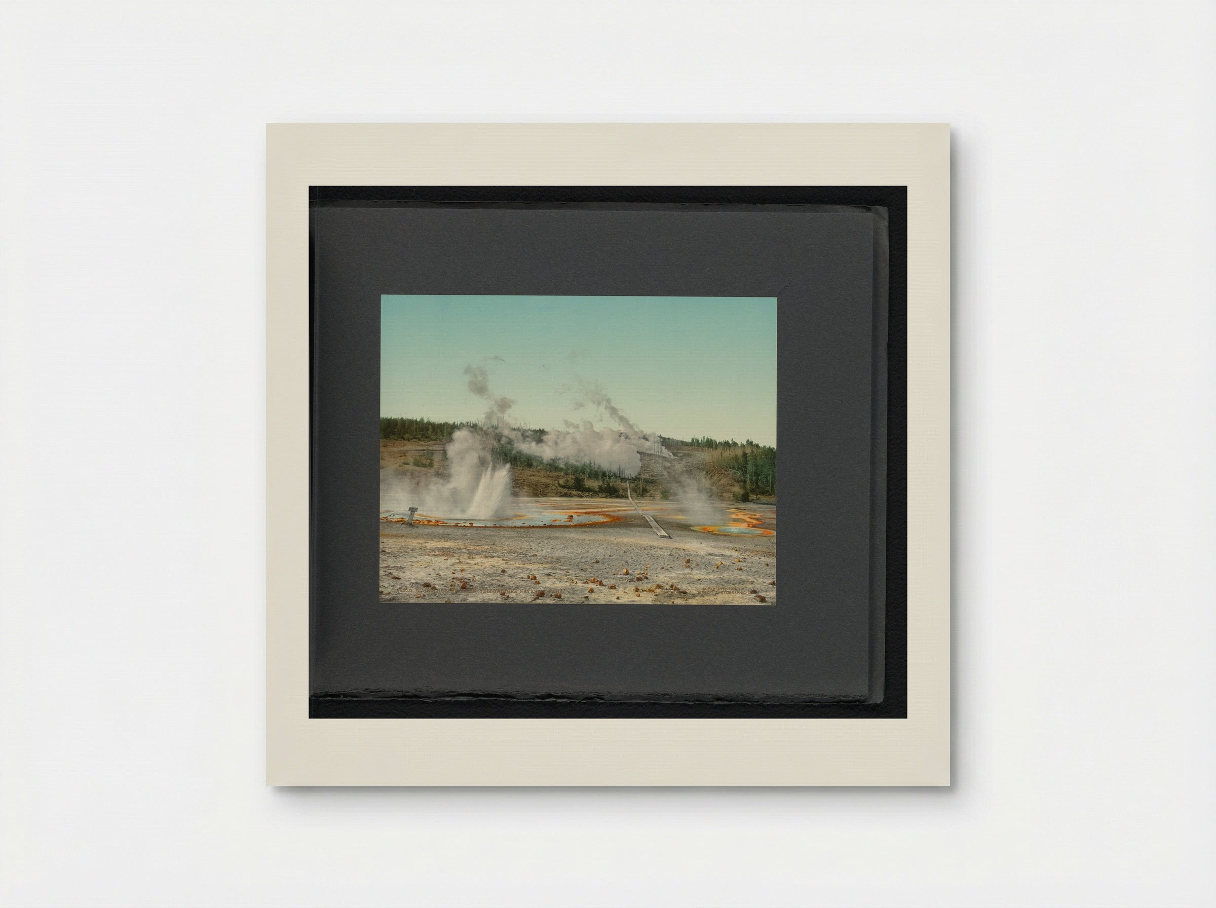 Gezicht op de Norris Geyser Basin in Yellowstone National Park - William Henry Jackson - Poster