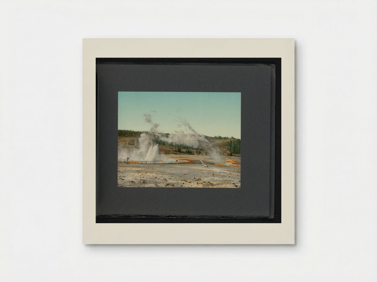 Gezicht op de Norris Geyser Basin in Yellowstone National Park - William Henry Jackson - Poster
