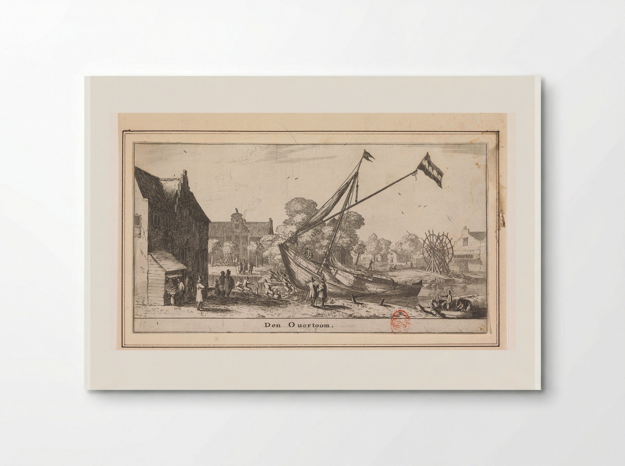 Gezicht op de Overtoom - Reinier Nooms - Poster