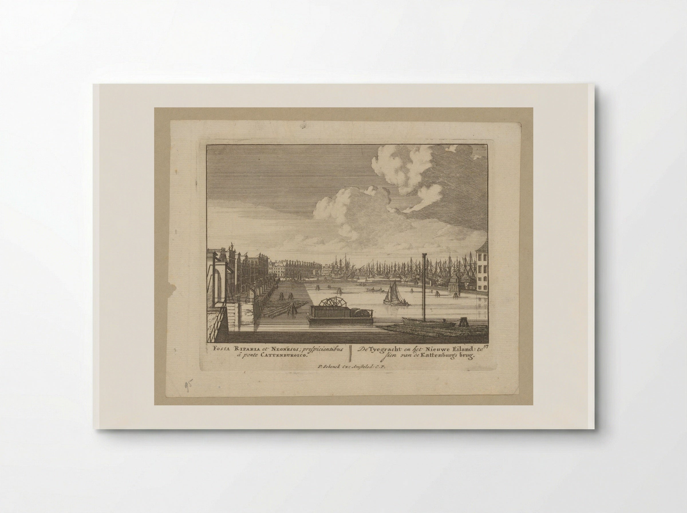 Gezicht op de Prins Hendrikkade - Jan van Call (I) - Poster