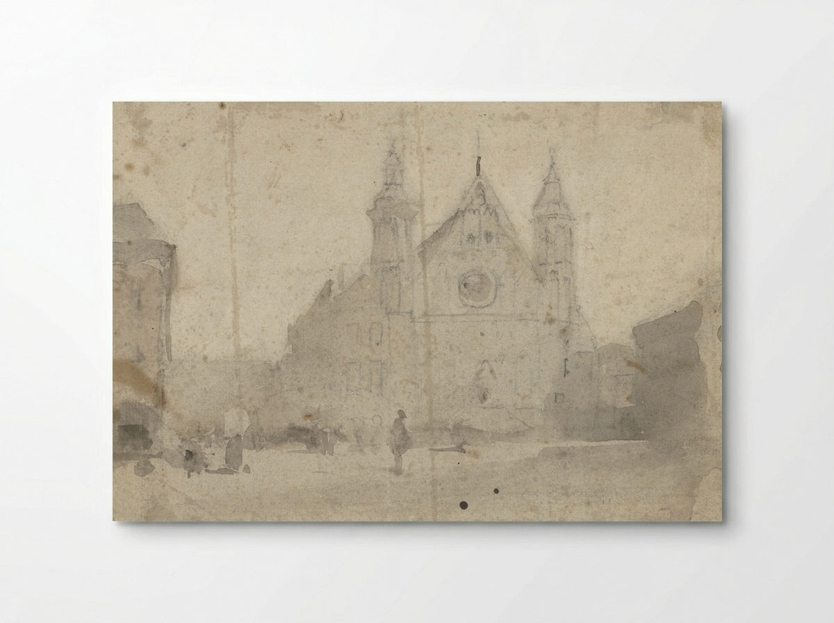 Gezicht op de Ridderzaal aan het Binnenhof - Johannes Bosboom - Poster