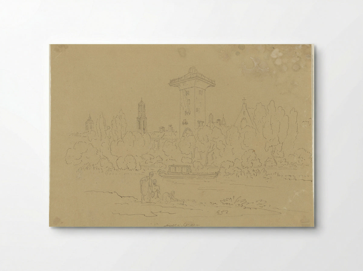 Gezicht op de Smeetoren te Utrecht - Hugh William Williams - Poster