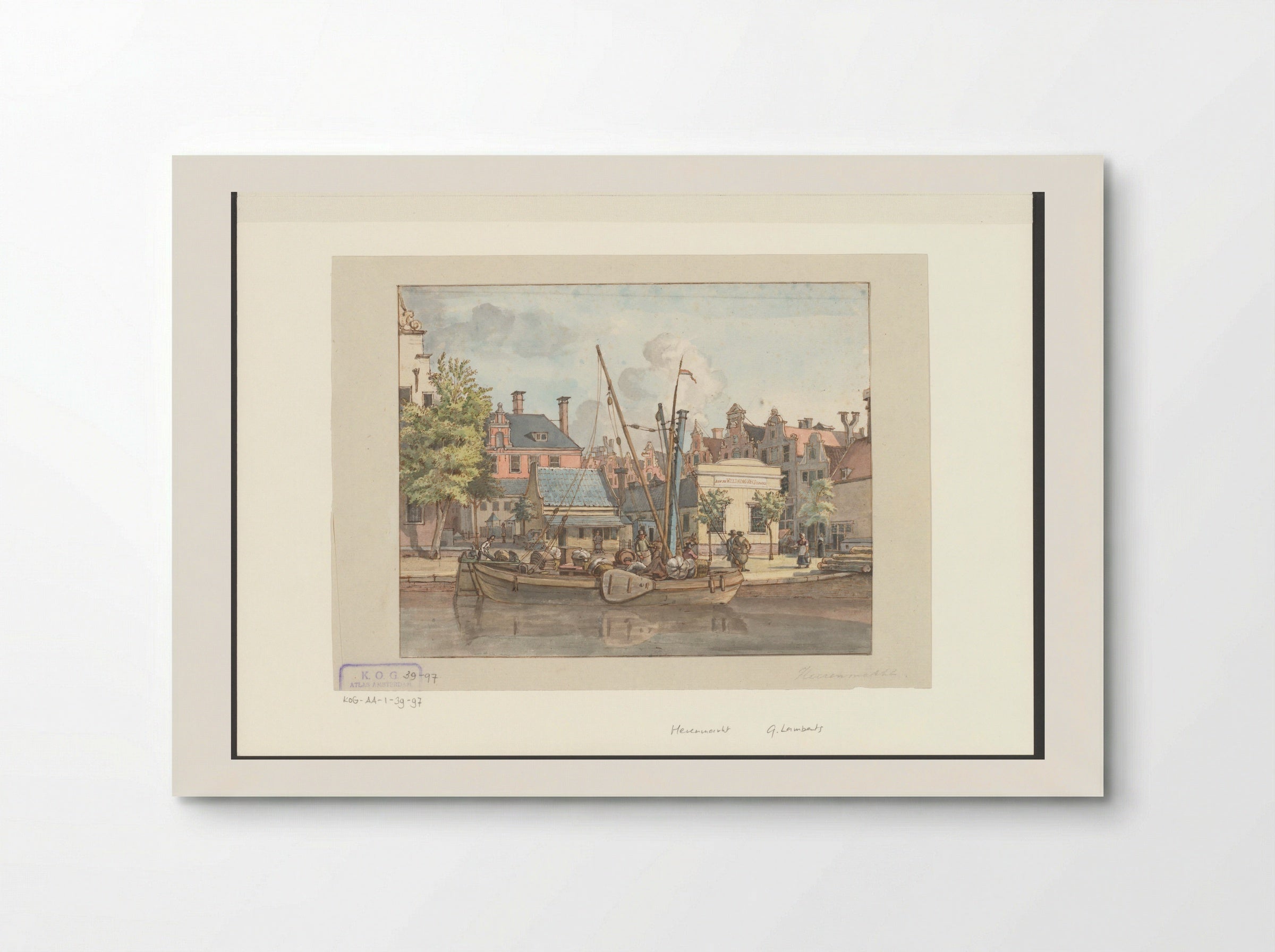 Gezicht op de Soeploods op de Herenmarkt - Gerrit Lamberts - Poster