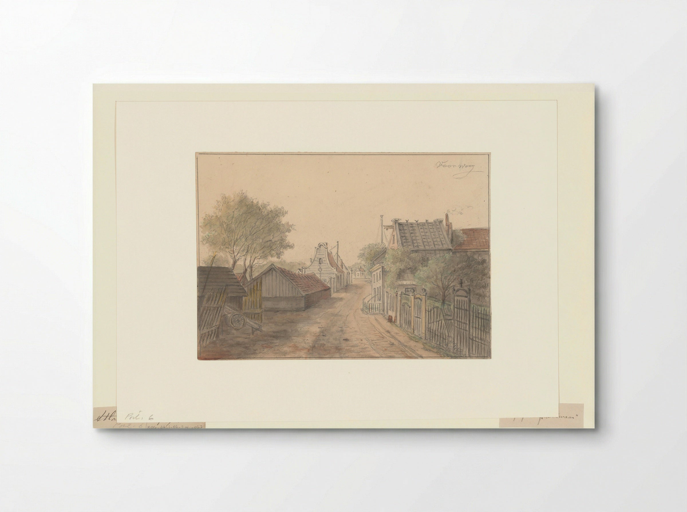 Gezicht op de Voorweg - Albert Martin - Poster