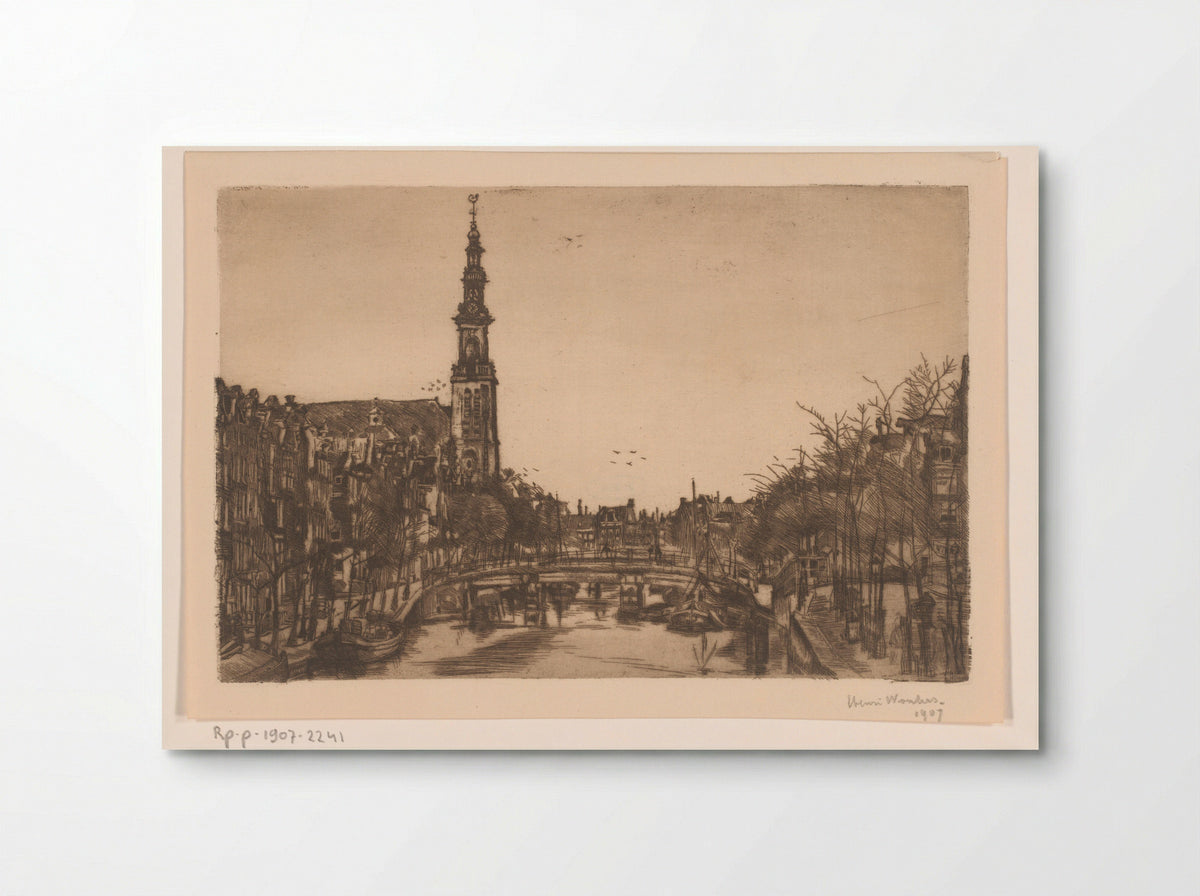 Gezicht op de Westertoren, te Amsterdam - Henri Wouters - Poster