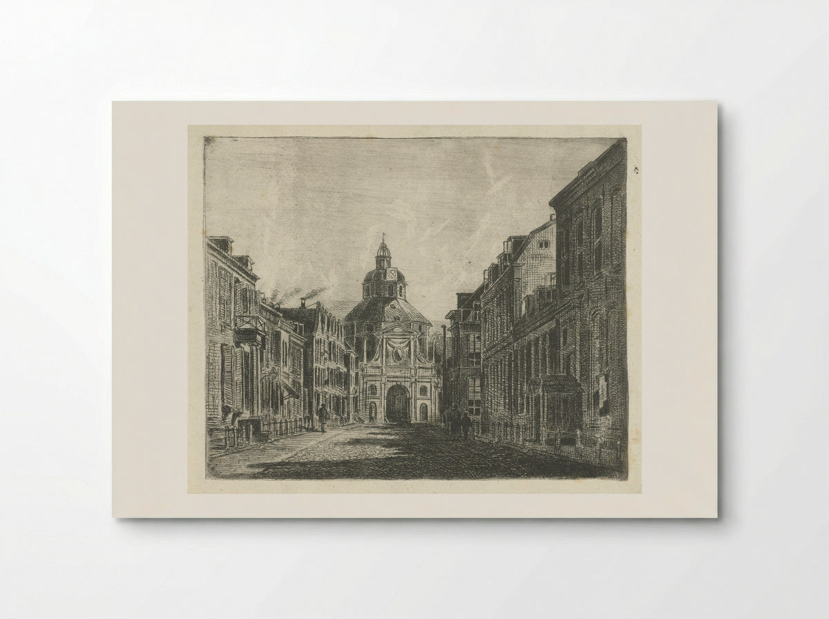 Gezicht op de Wittevrouwenpoort te Utrecht - Jan van Lokhorst - Poster