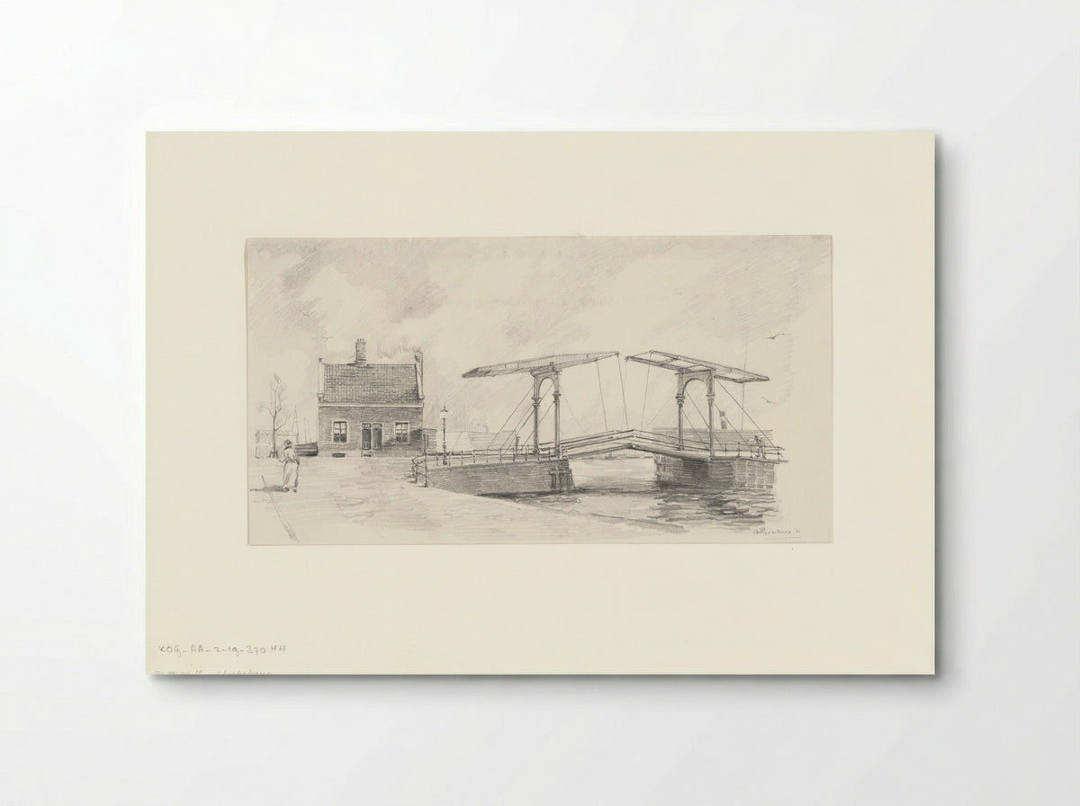 Gezicht op de Zandhoeksbrug - A. Goedkoop - Poster