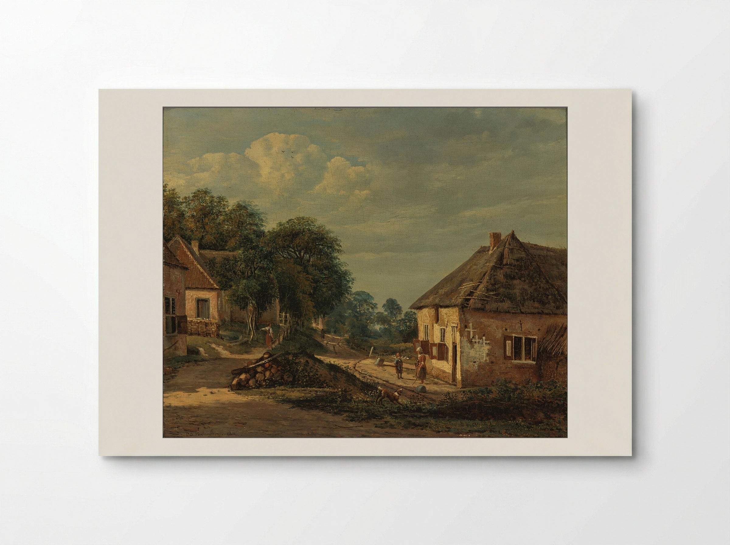 Gezicht op de poort van Kasteel Buren - George Pieter Westenberg - Poster