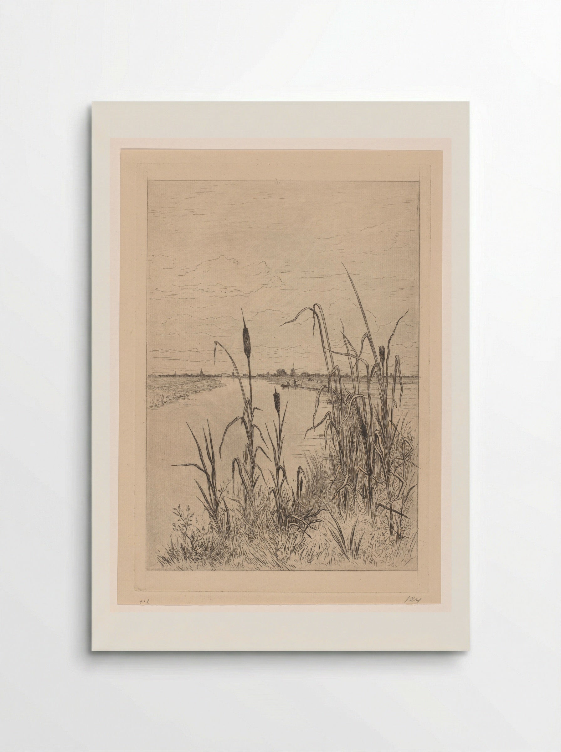 Gezicht op een kanaal bij Loosdrecht - Carel Nicolaas Storm van 's-Gravesande - Poster