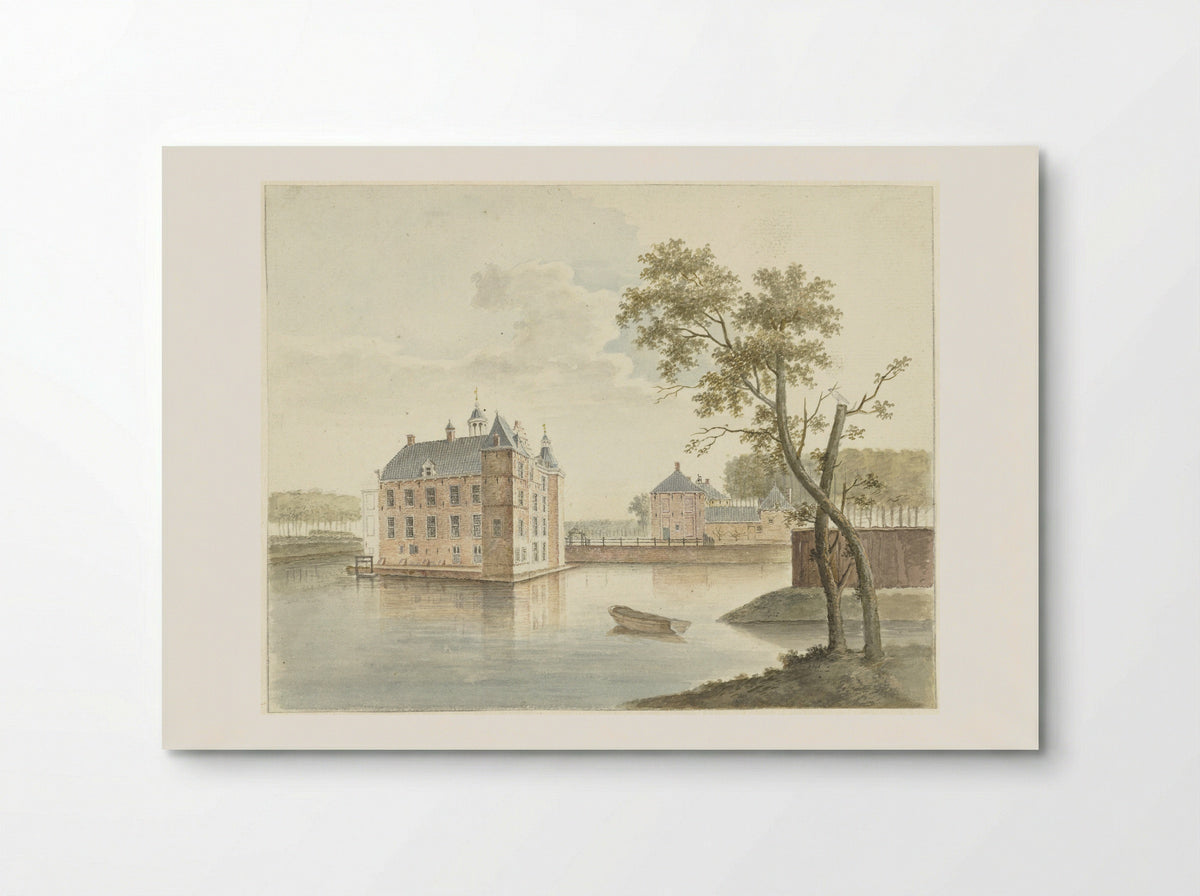 Gezicht op het Huis de Marsch - Johan Antonie Kaldenbach - Poster