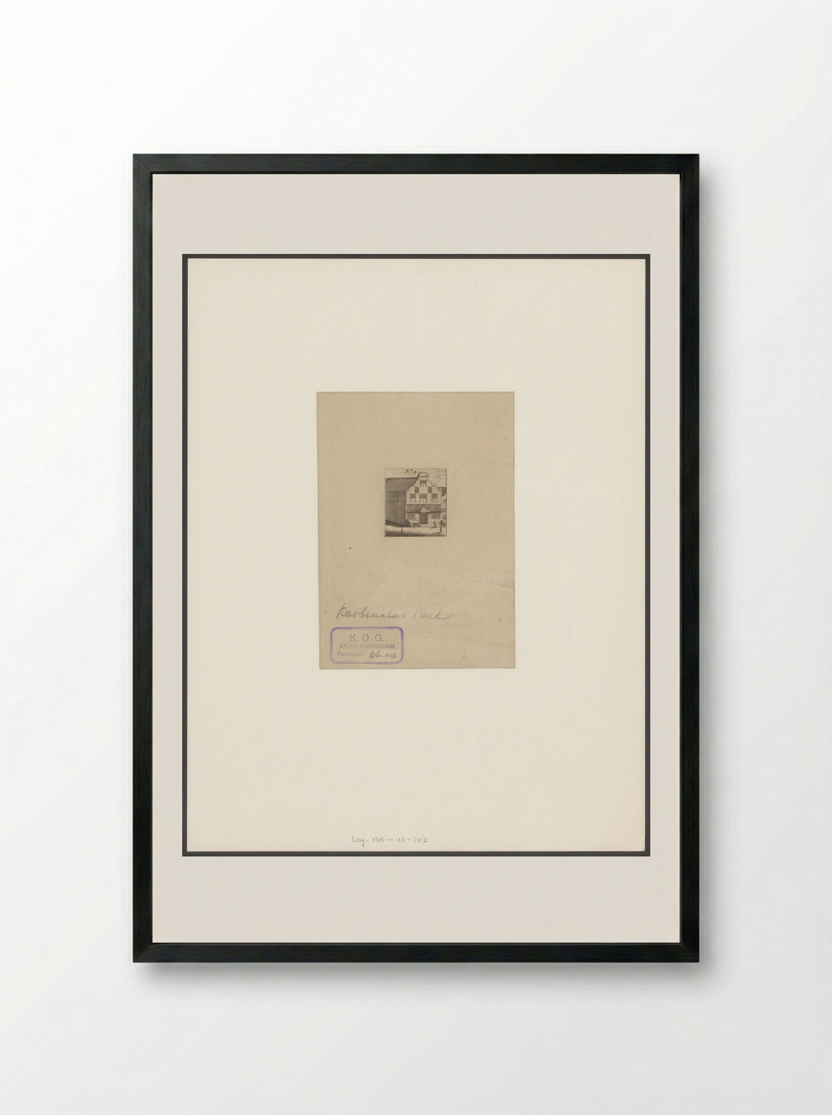 Gezicht op het Kistenmakerspand te Amsterdam - Anna Folkema - Framed Print Black
