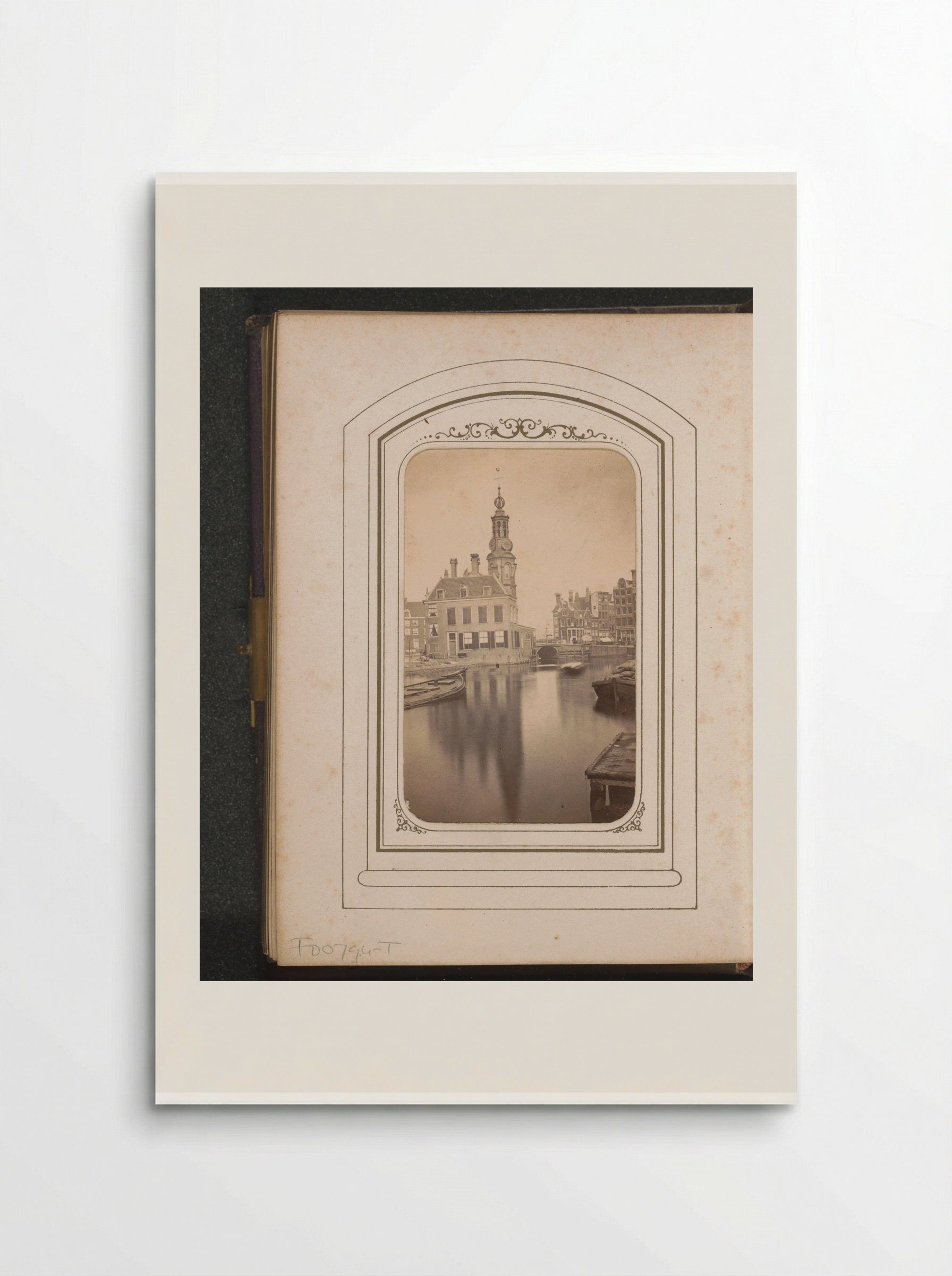 Gezicht op het Singel en de Munttoren in Amsterdam - Adolphe Braun & Cie. - Poster