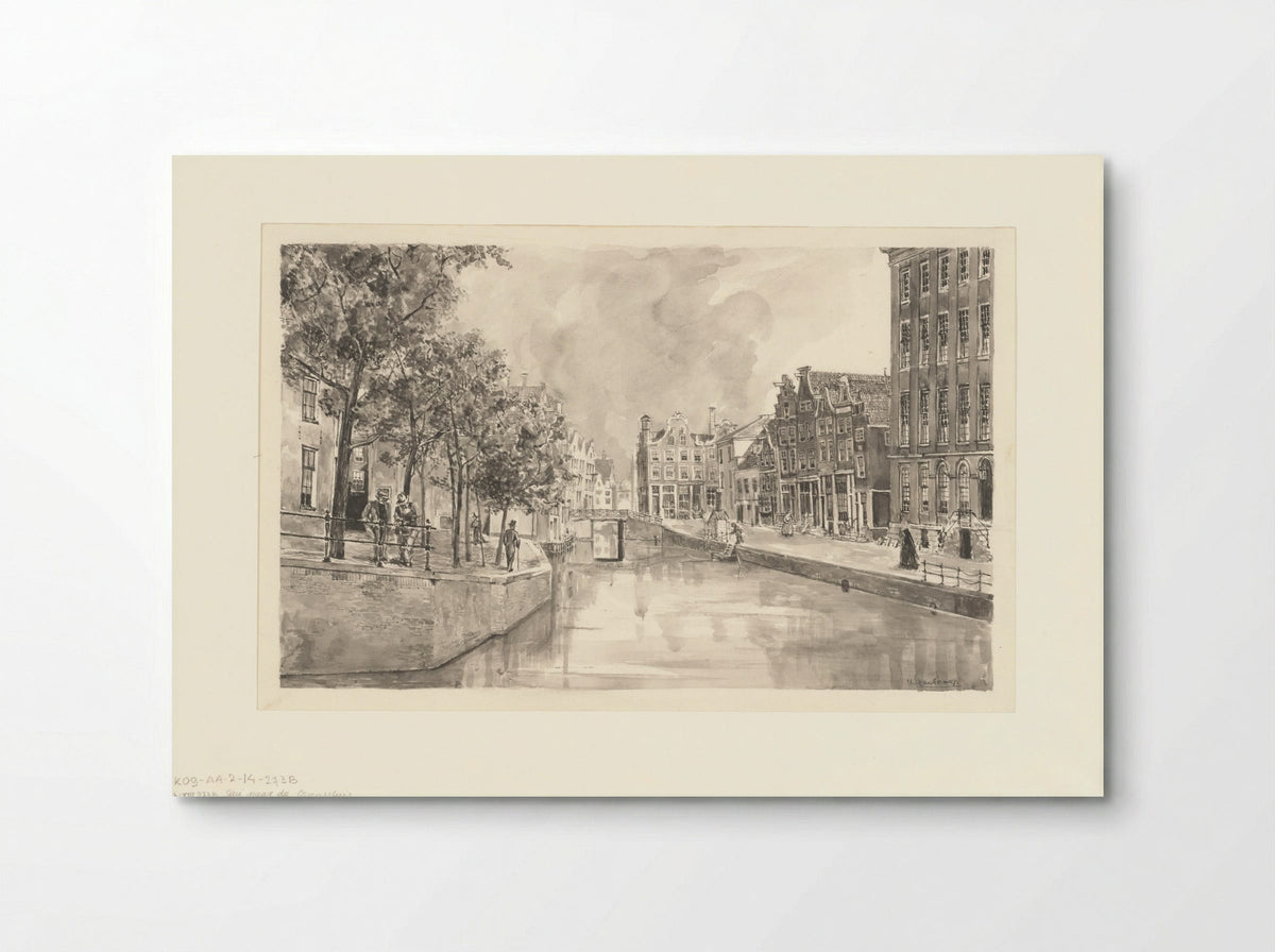 Gezicht op het Spui naar de Osjessluis - A. Goedkoop - Poster
