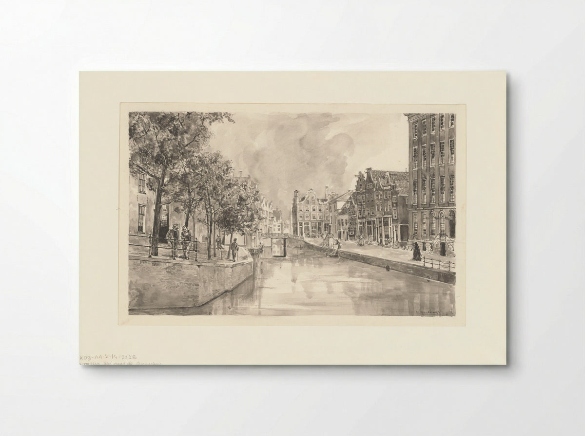 Gezicht op het Spui naar de Osjessluis - A. Goedkoop - Poster