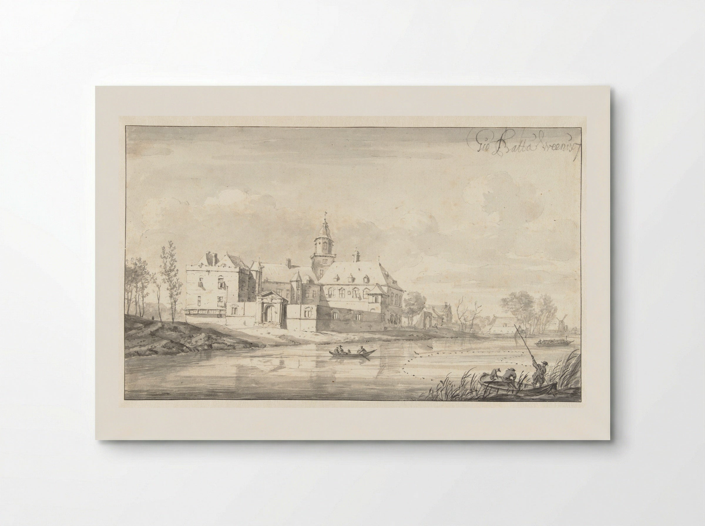 Gezicht op het kasteel Nijenrode aan de Vecht - Jan Baptist Weenix - Poster