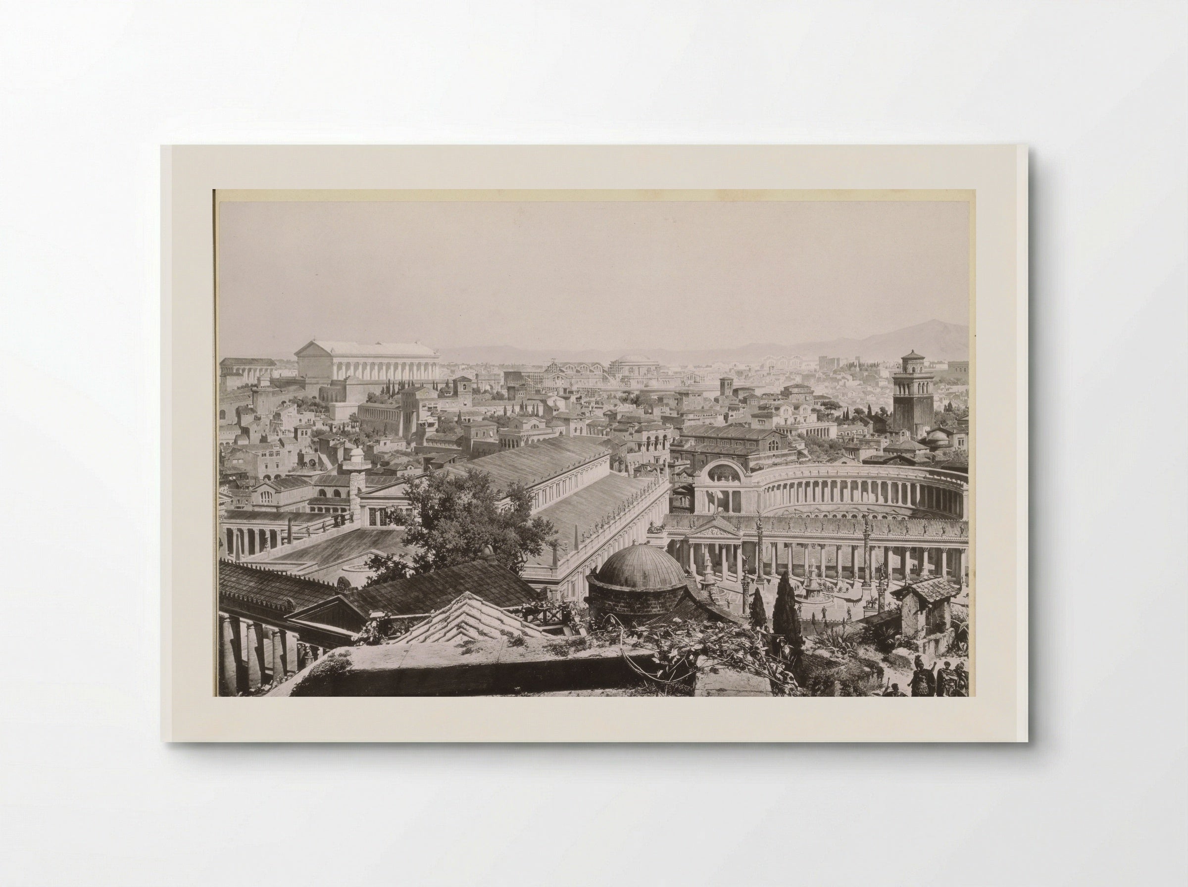 Gezicht op het oude Rome - Franz Hanfstaengl - Poster