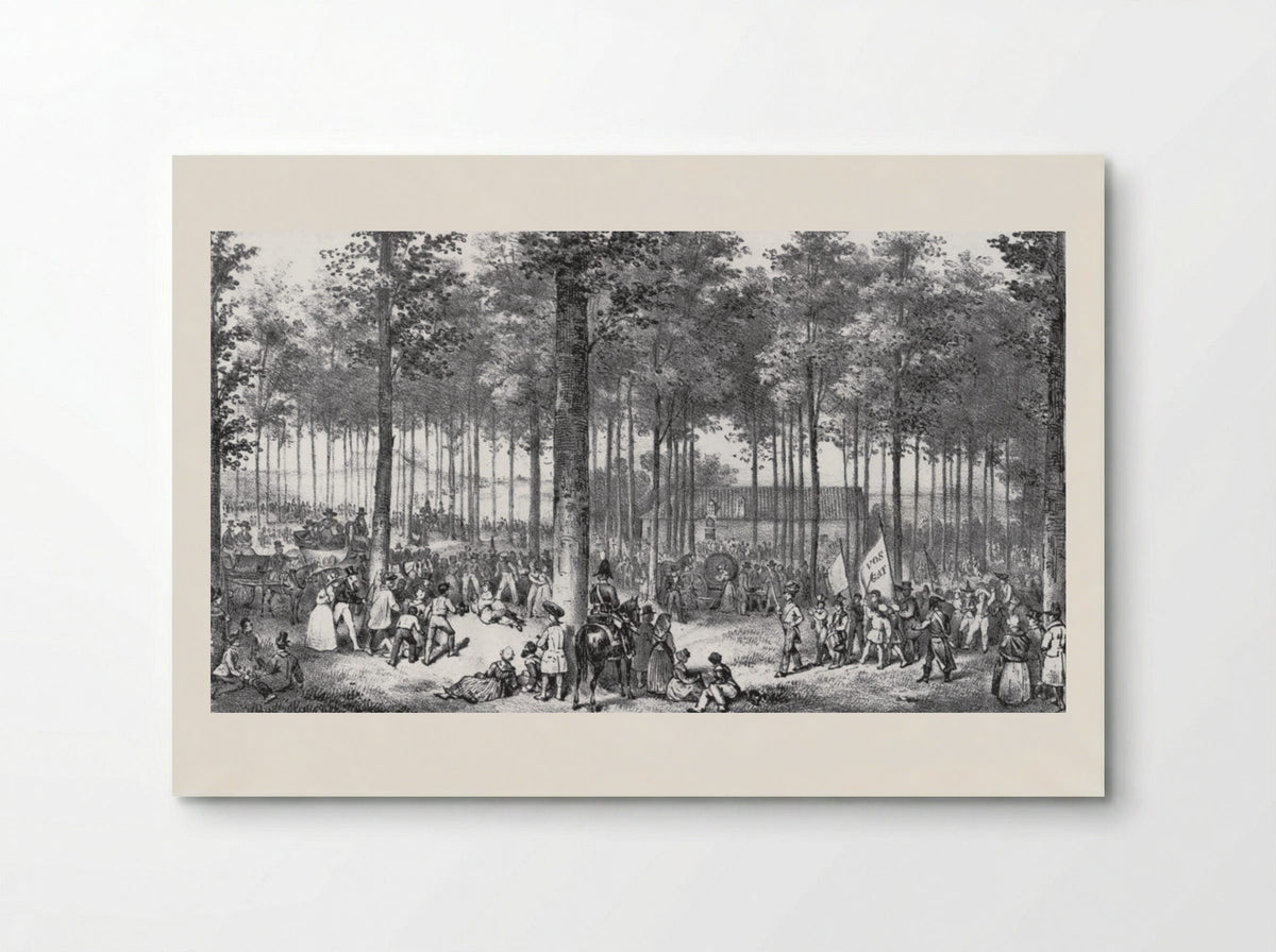 Gezicht op het oude paleis van justitie - Jean Baptiste Ambroise Marcellin Jobard - Poster