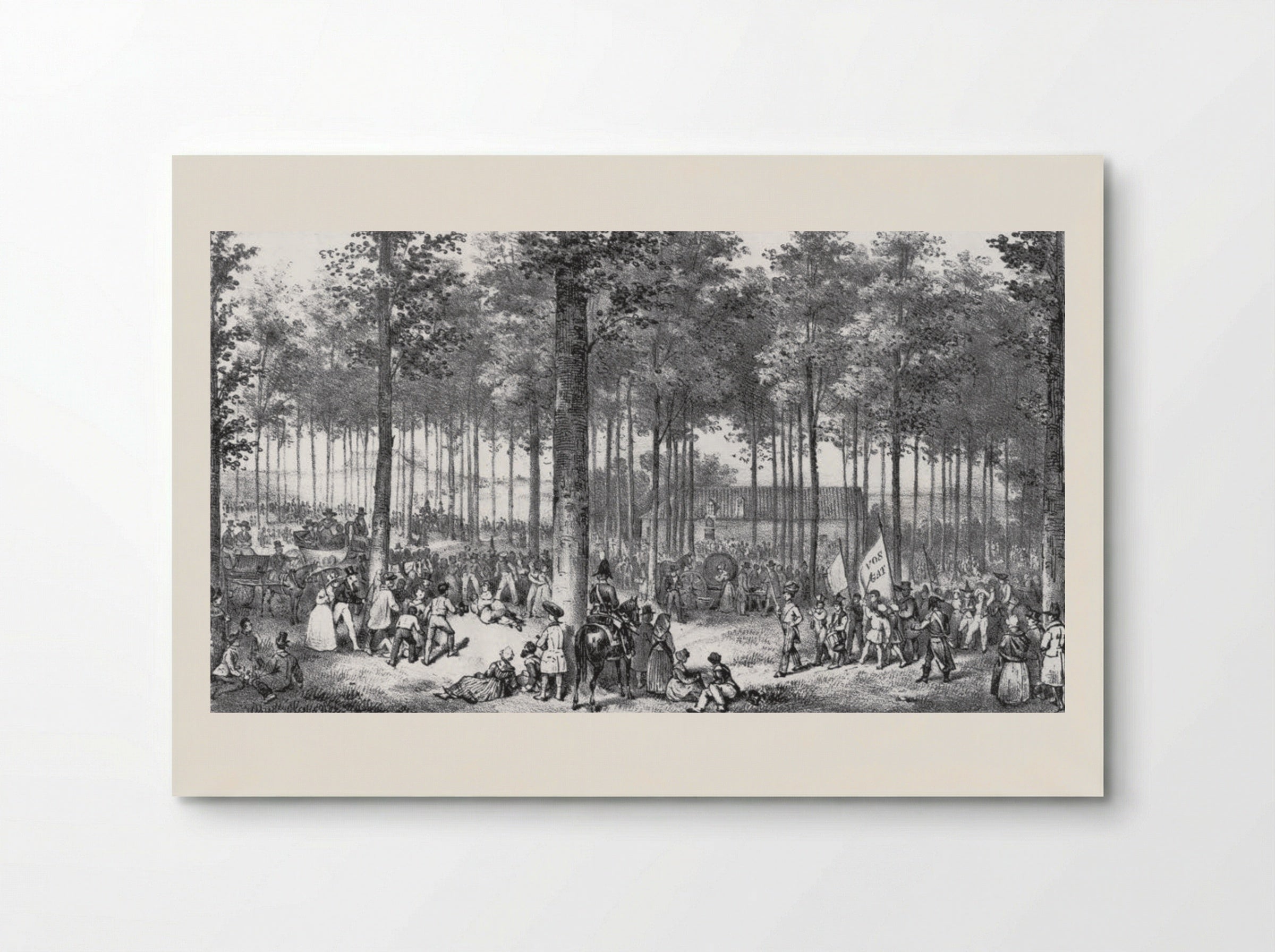 Gezicht op het oude paleis van justitie - Jean Baptiste Ambroise Marcellin Jobard - Poster