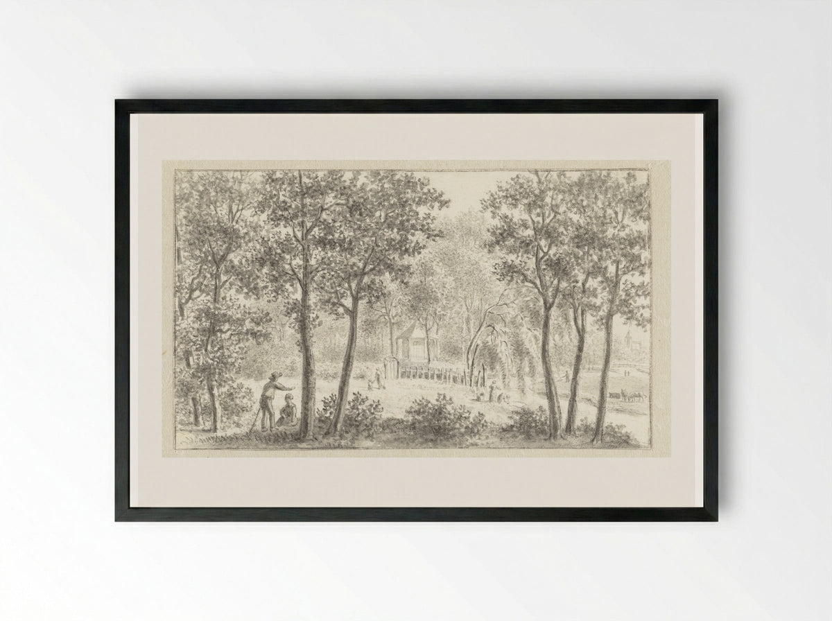 Gezicht op koepel te Son - Ernst Willem Jan Bagelaar - Framed Print Black