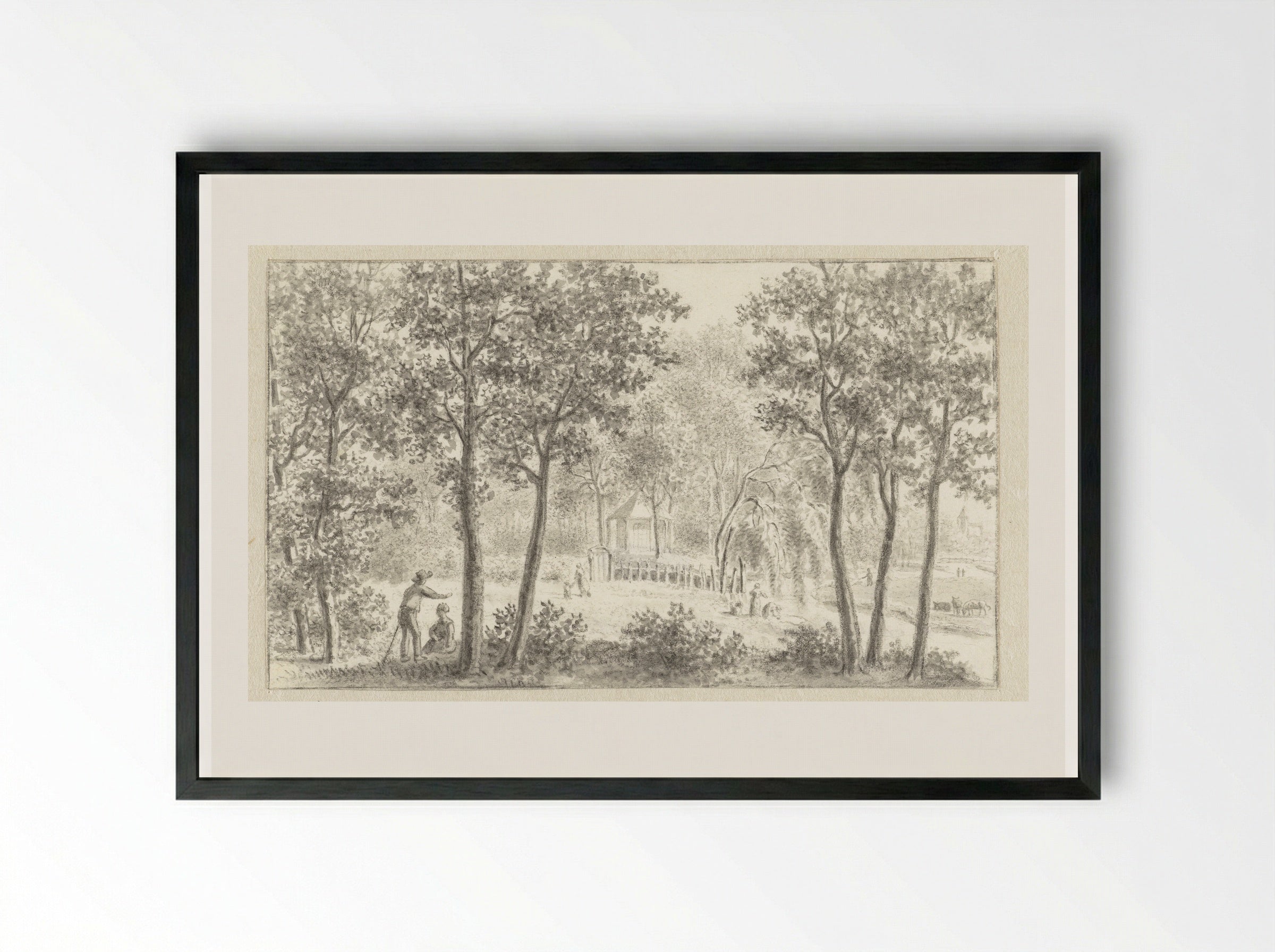 Gezicht op koepel te Son - Ernst Willem Jan Bagelaar - Framed Print Black
