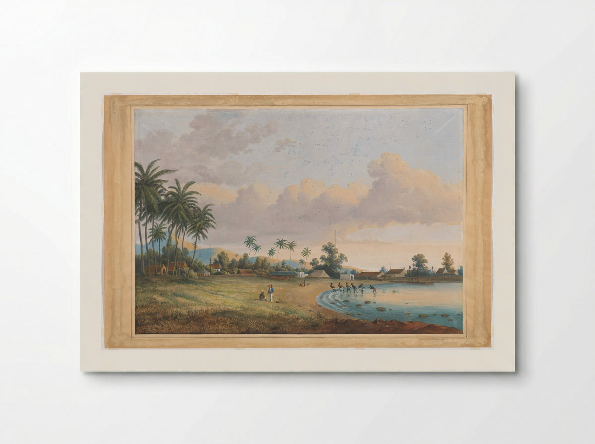 Gezicht te Anjer, Java - Charles William Meredith van de Velde - Poster