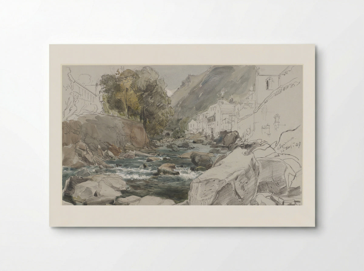 Gezicht te Lynmouth, Devon - James Holland - Poster