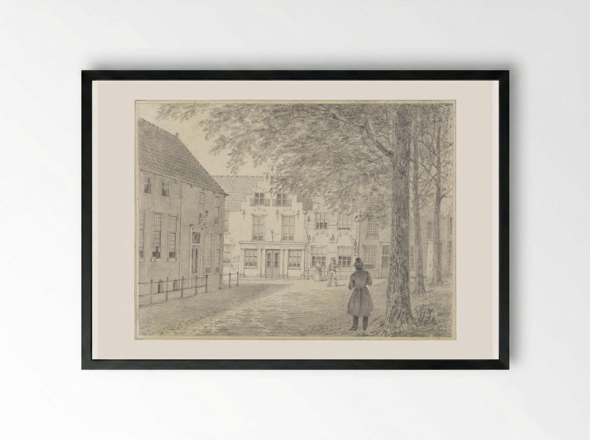 Gezicht te Rijswijk - Hendrik Abraham Klinkhamer - Framed Print Black