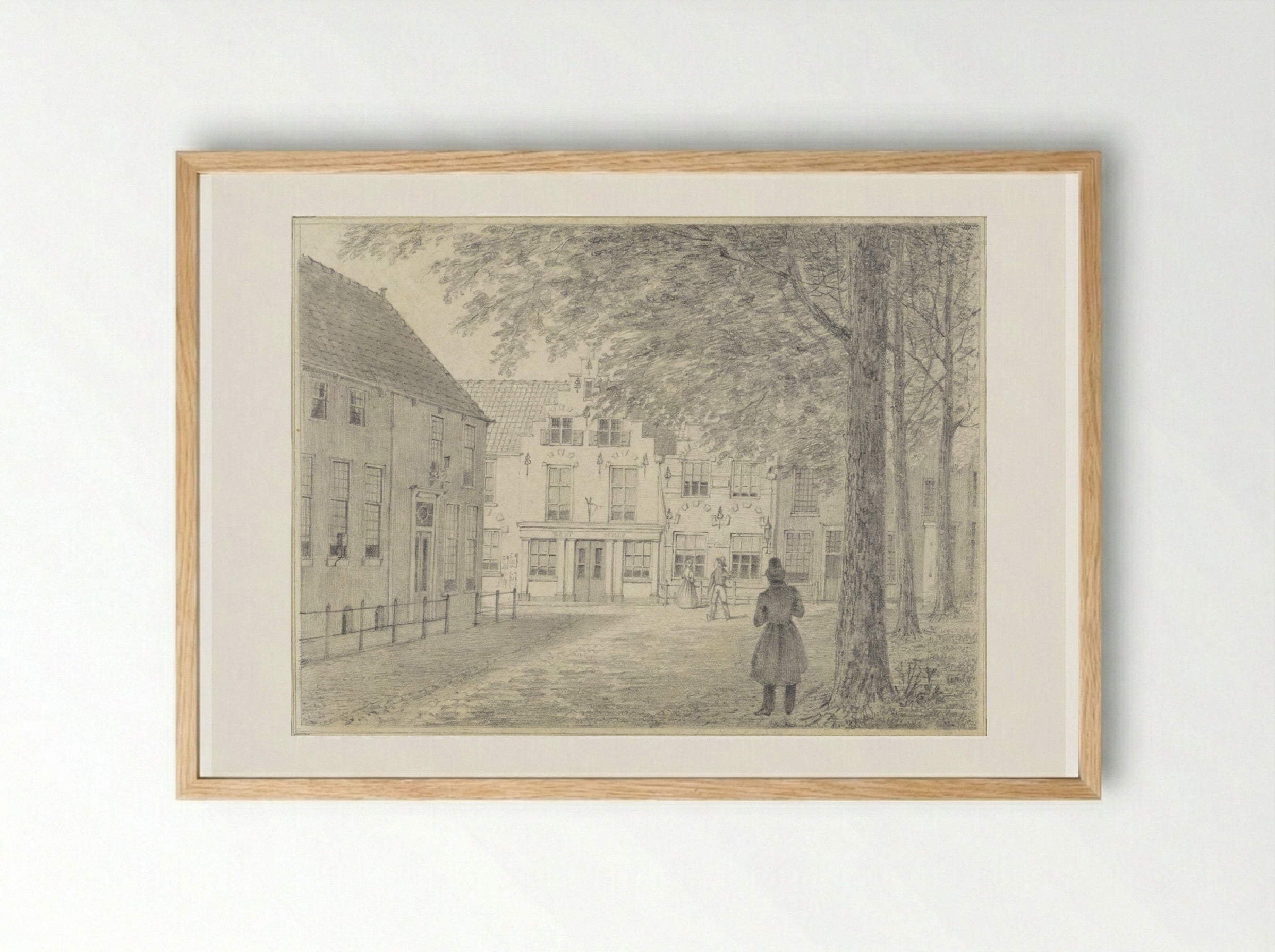Gezicht te Rijswijk - Hendrik Abraham Klinkhamer - Framed Print Wood