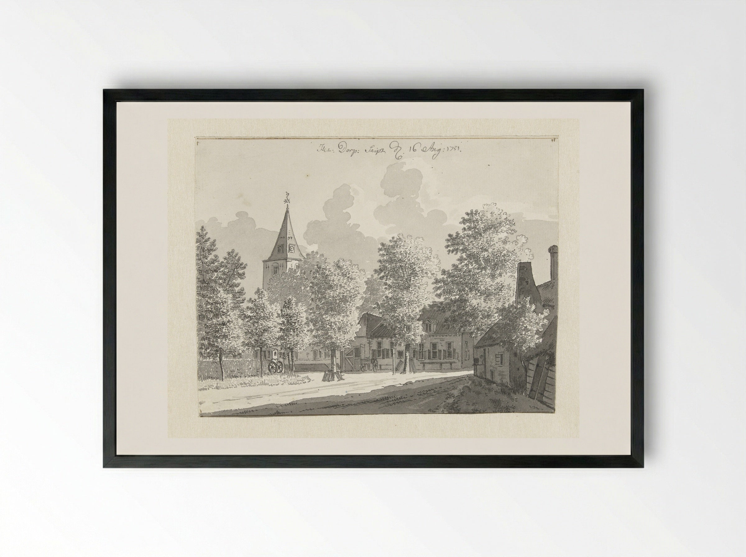 Gezicht te Zeist - Jan de Beijer - Framed Print Black