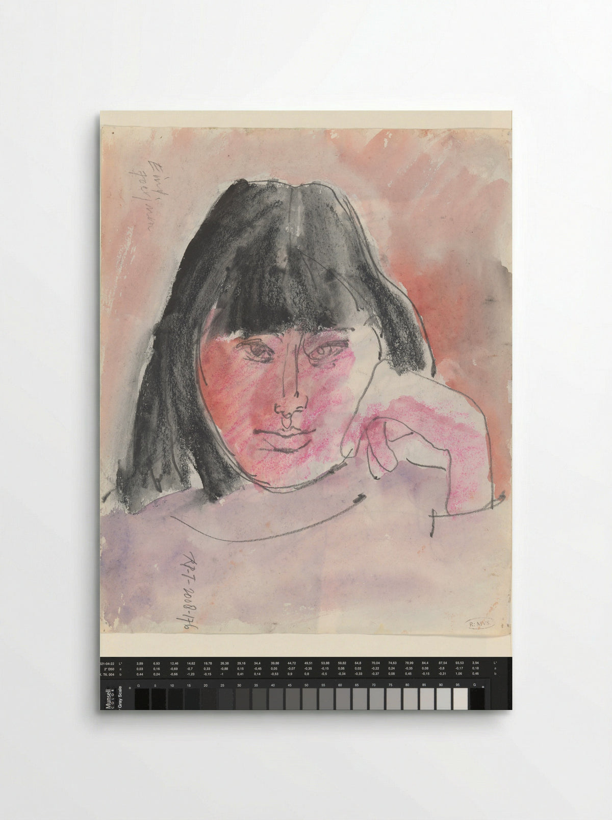 Gezicht van een meisje - Paula Thies - Poster