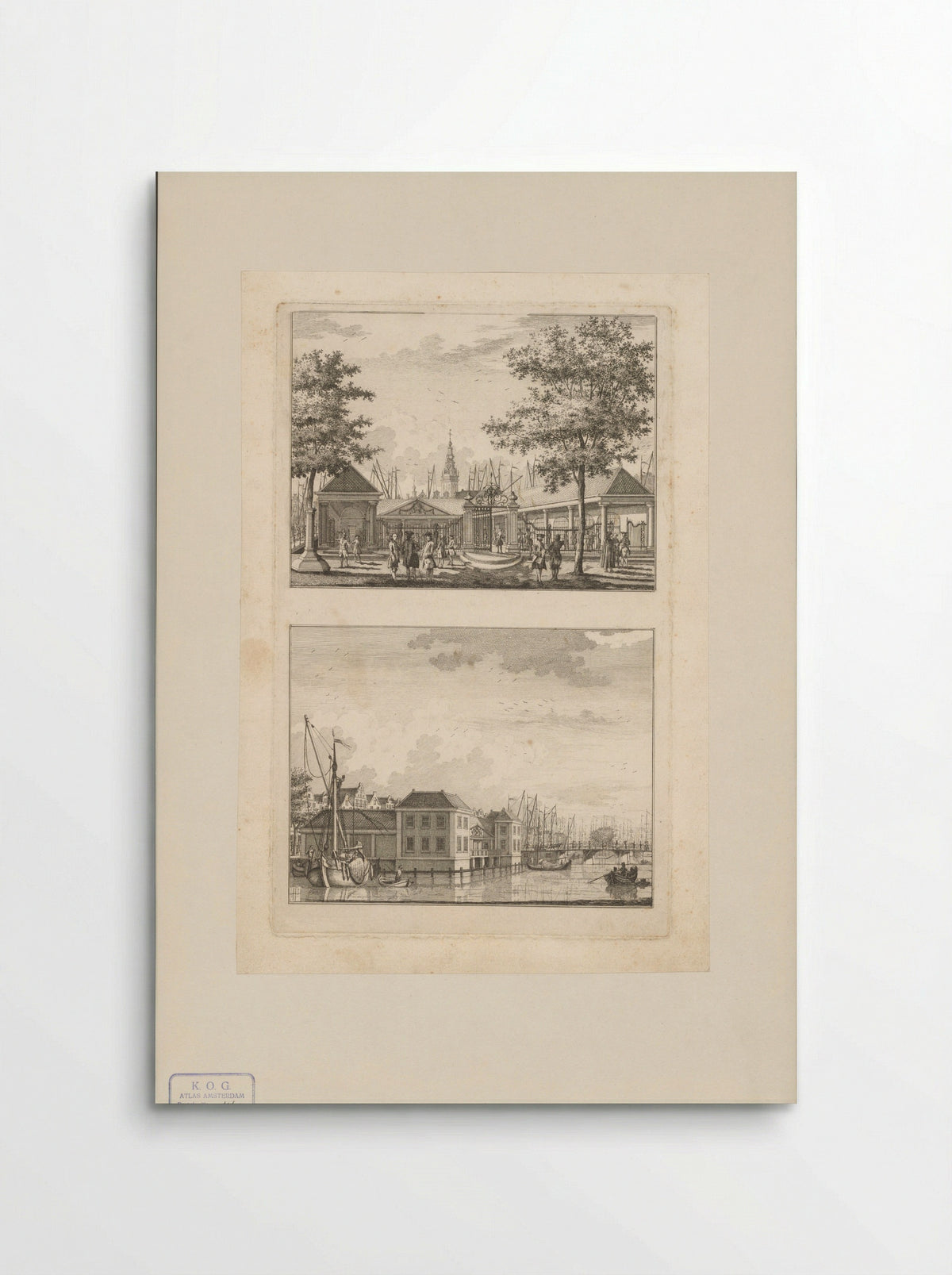 Gezichten op de Korenbeurs te Amsterdam - Willem Writs - Poster