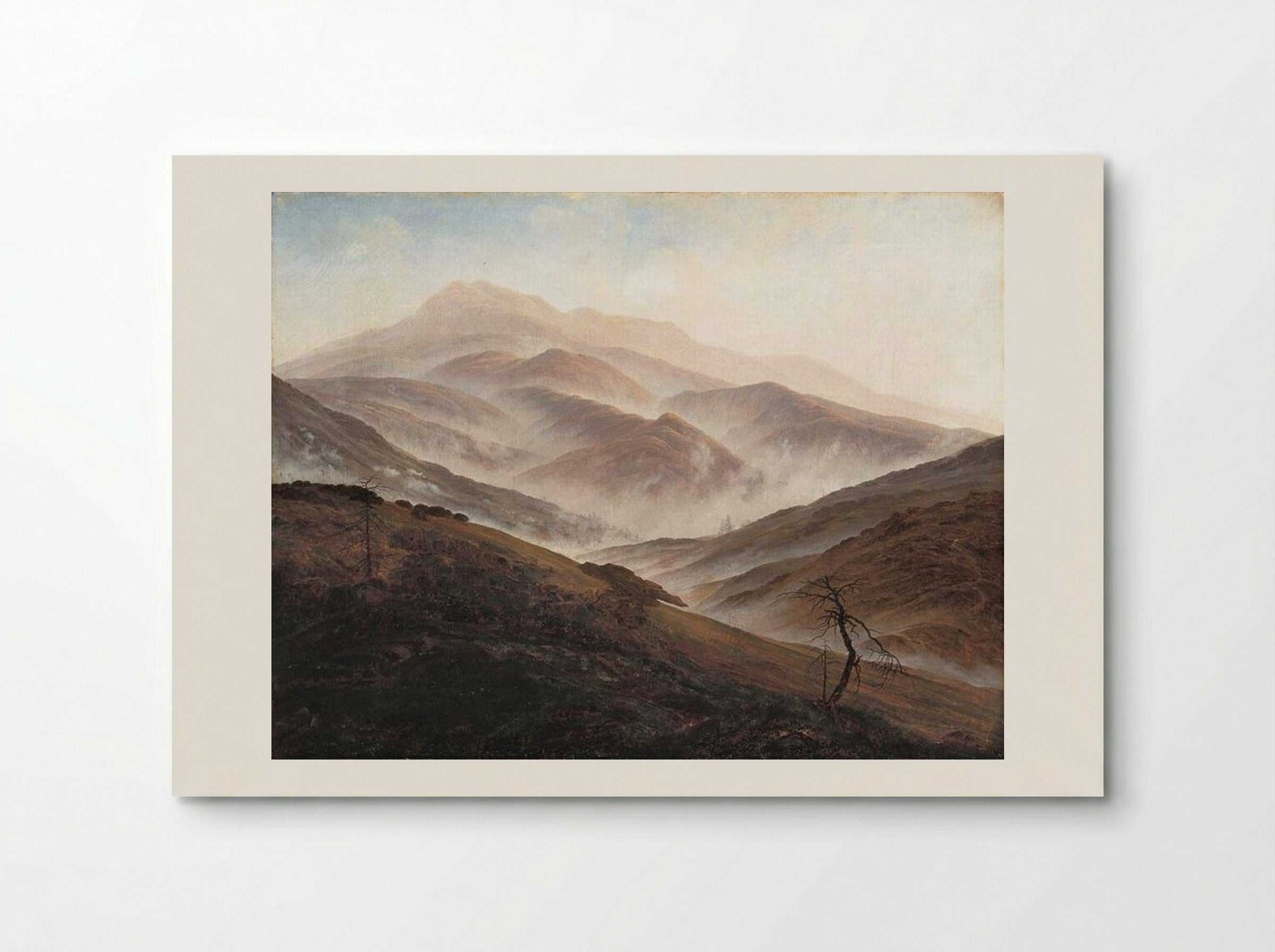 Giant Mountains Landscape with Rising Fog - Caspar David Friedrich - Poster
