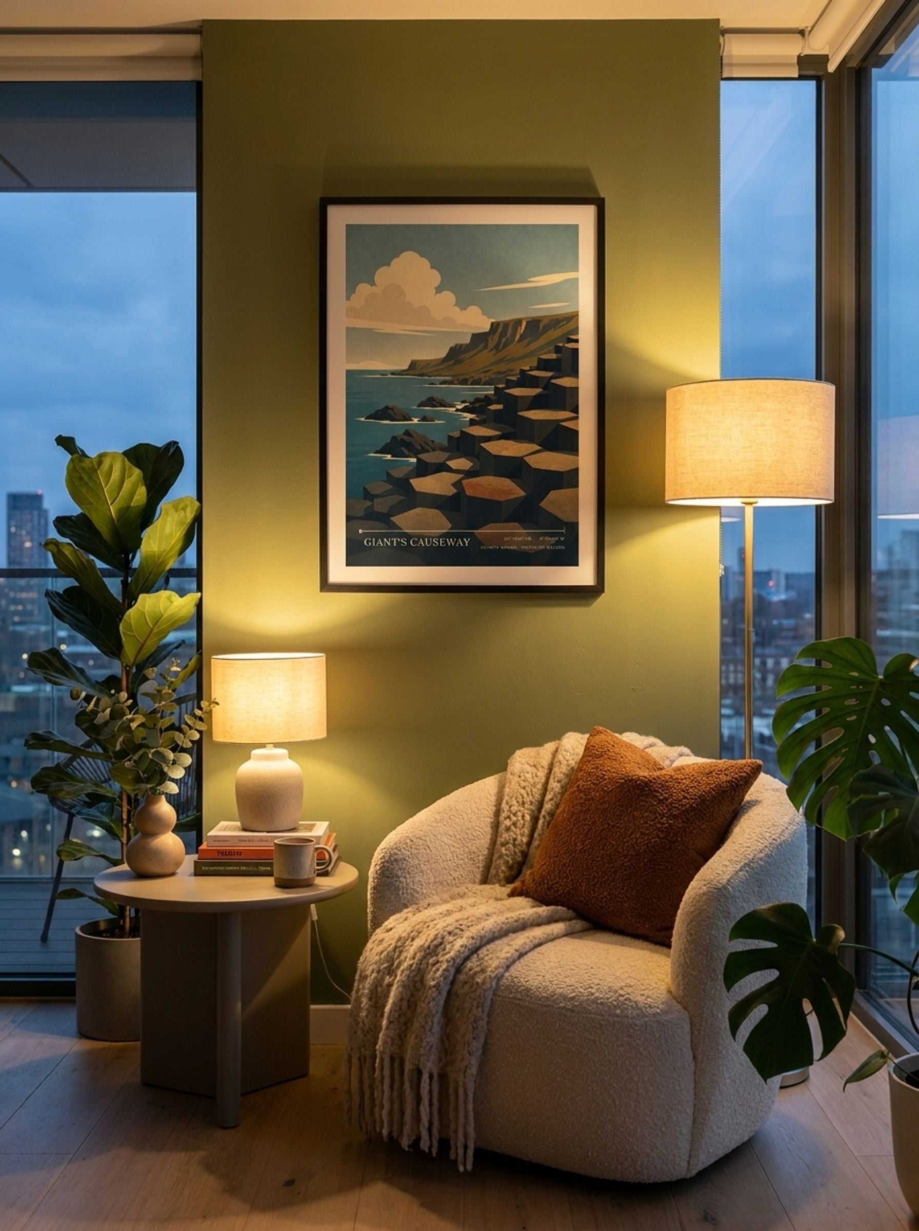 Giant's Causeway Northern Ireland Travel Poster - Lifestyle