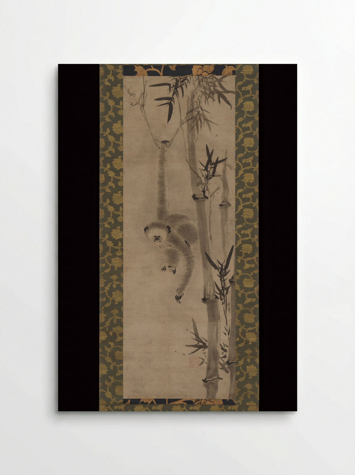 Gibbon and Bamboo - Sesson Shūkei - Poster