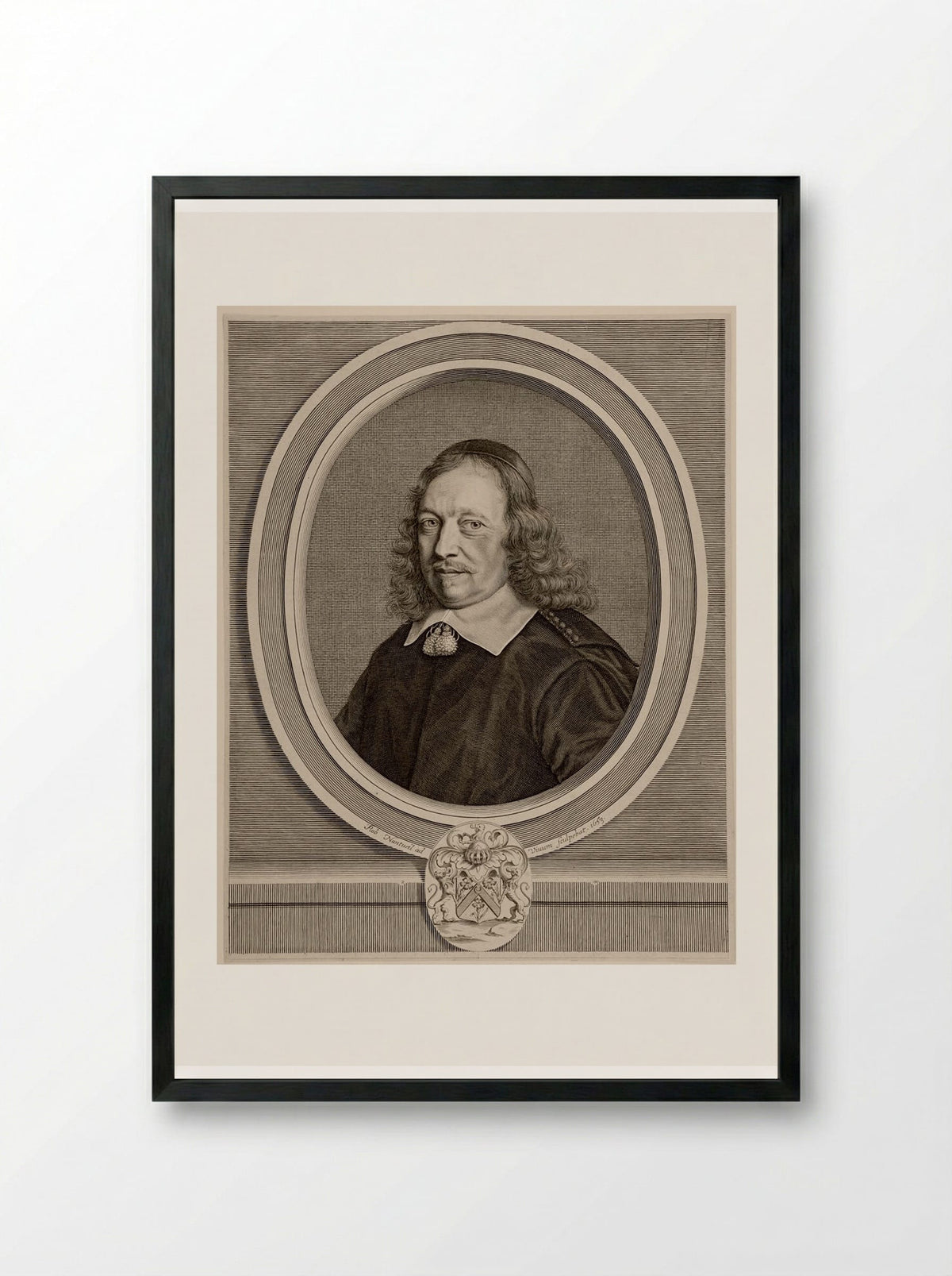 Gilles Blondeau - Robert Nanteuil - Framed Print Black
