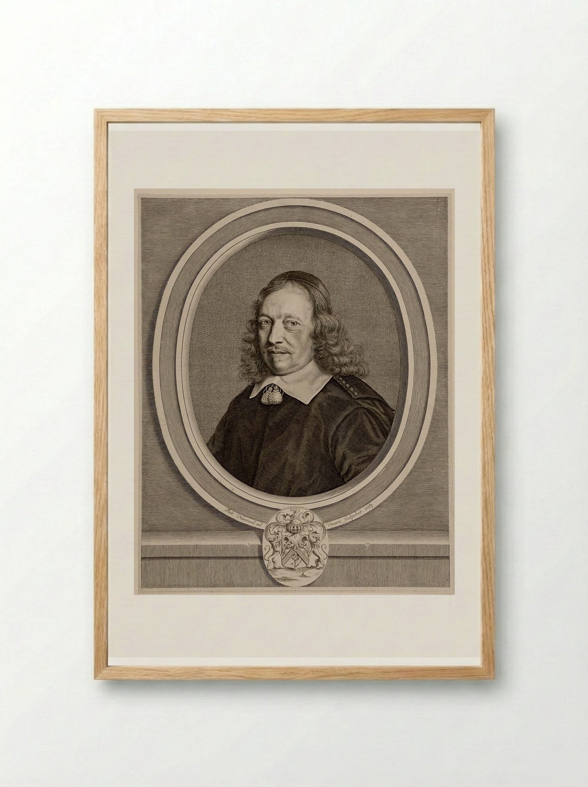 Gilles Blondeau - Robert Nanteuil - Framed Print Wood
