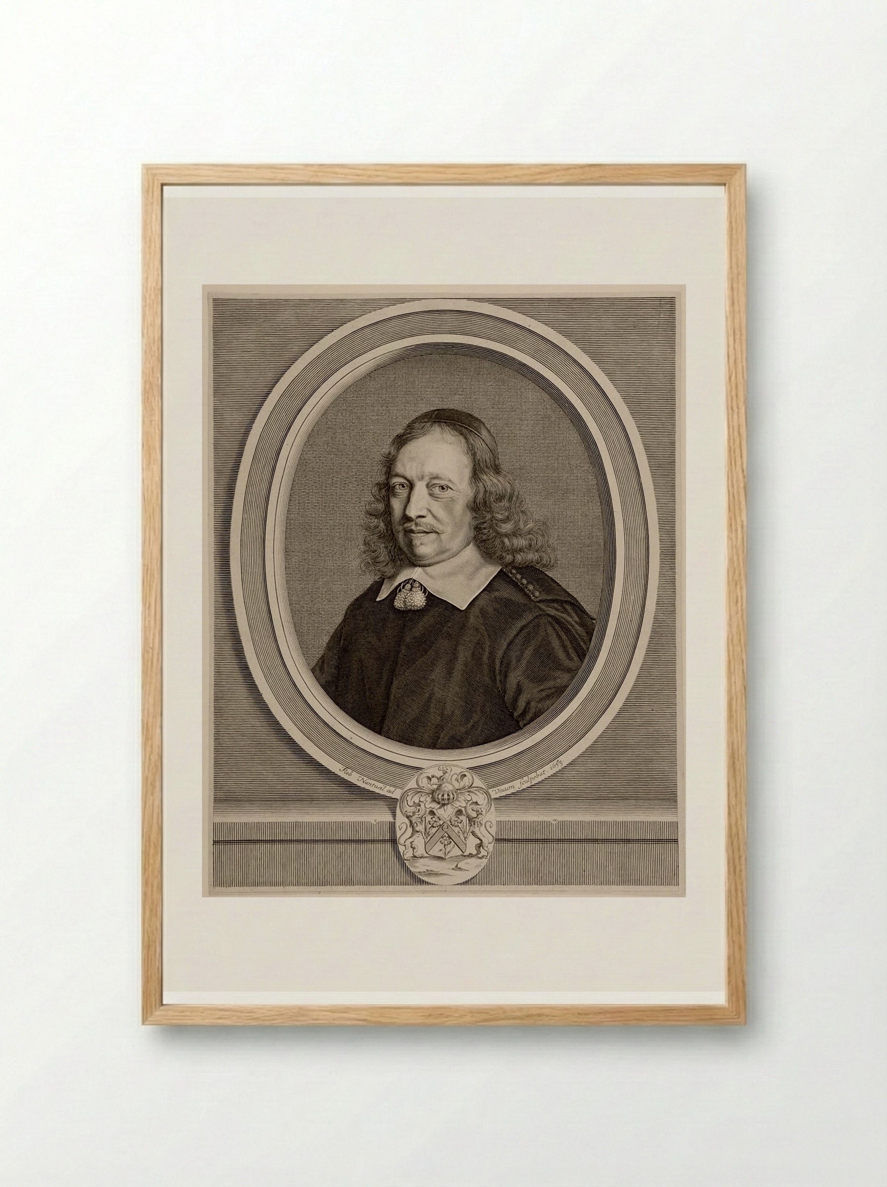Gilles Blondeau - Robert Nanteuil - Framed Print Wood