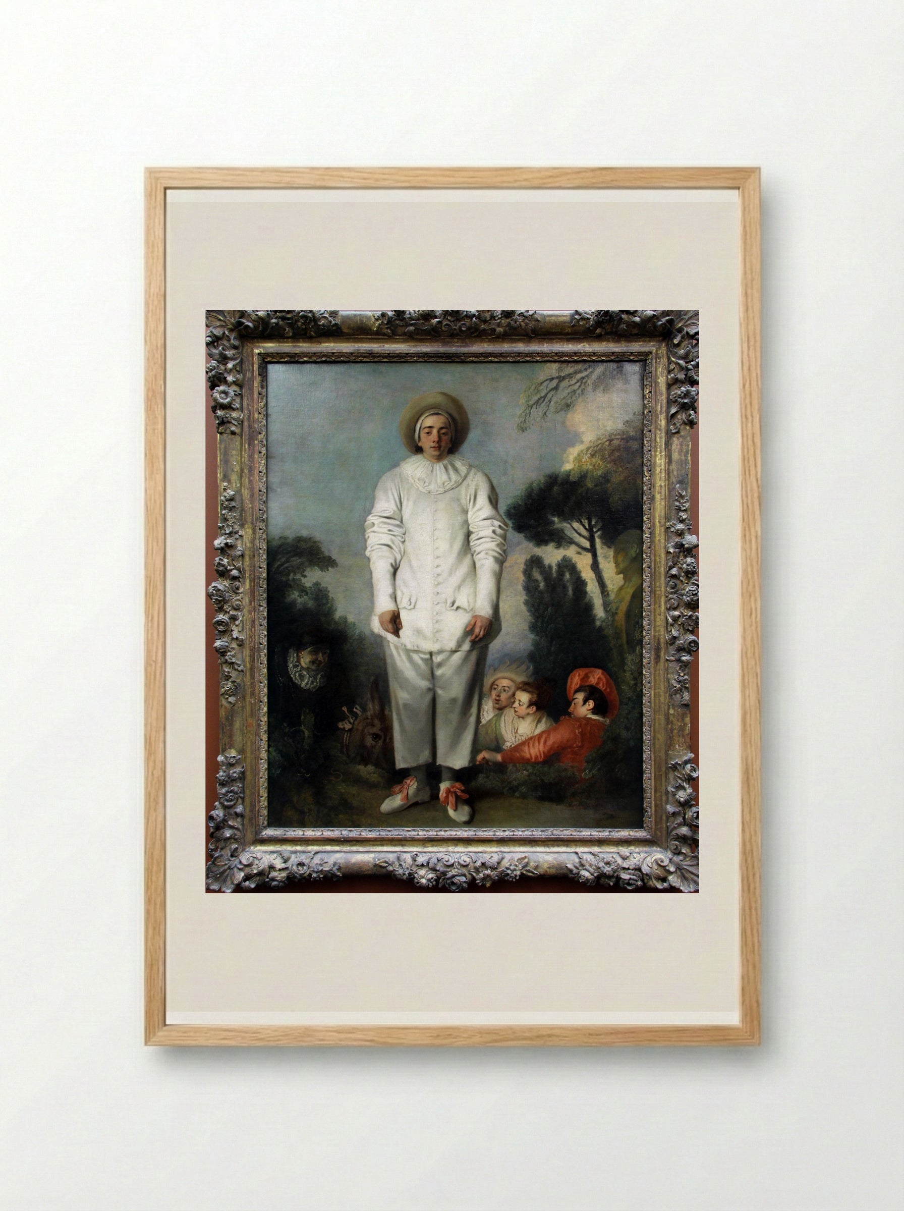 Gilles - Antoine Watteau - Framed Print Wood