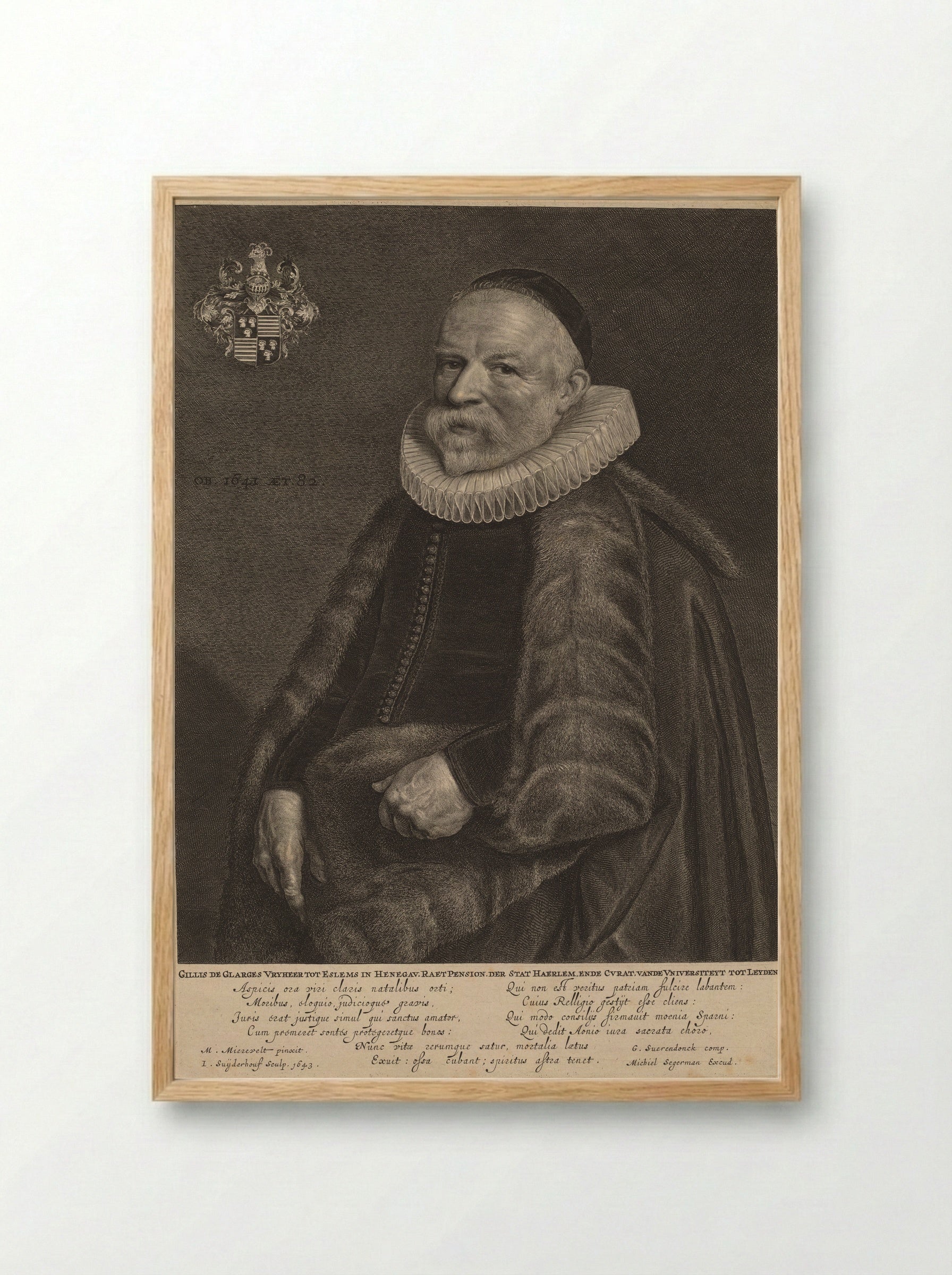 Gillis de Glarges - Jonas Suyderhoef - Framed Print Wood