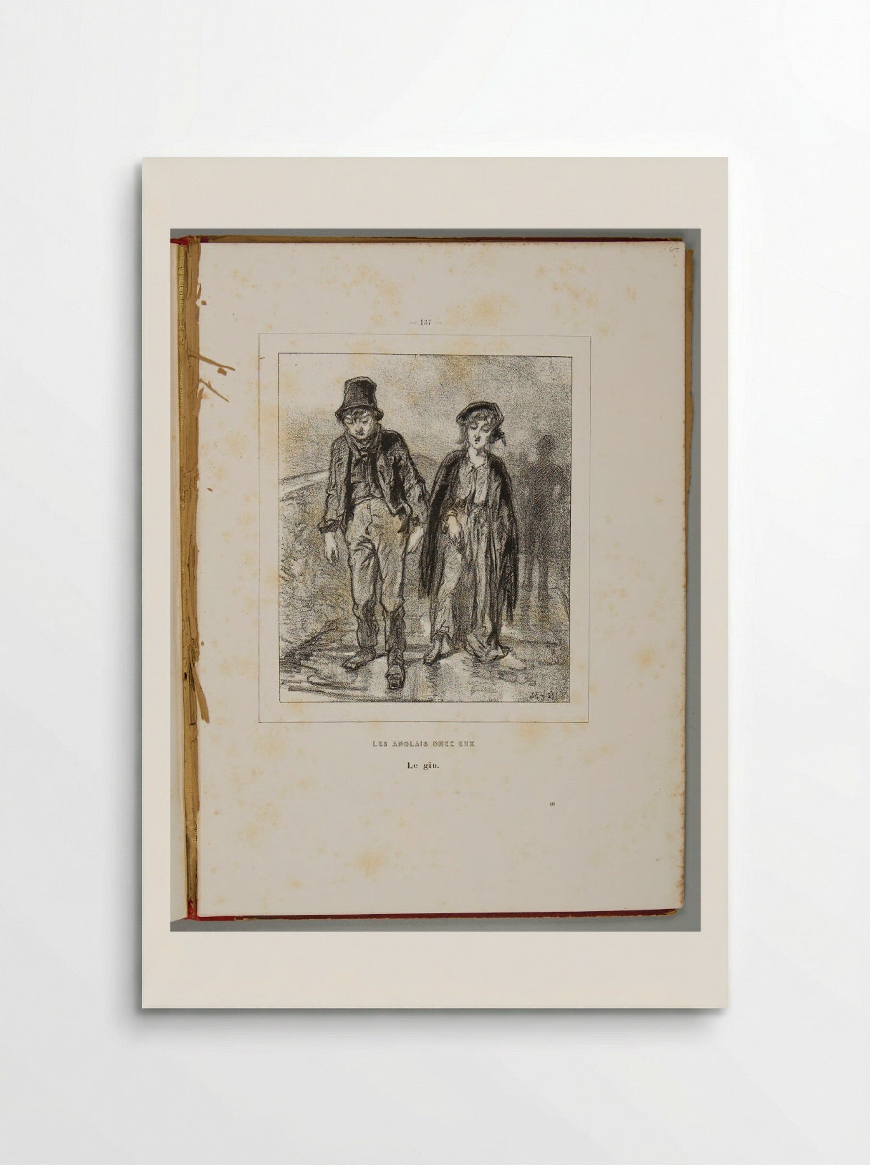 Gin, from 'Les Anglais chez eux' - Paul Gavarni - Poster
