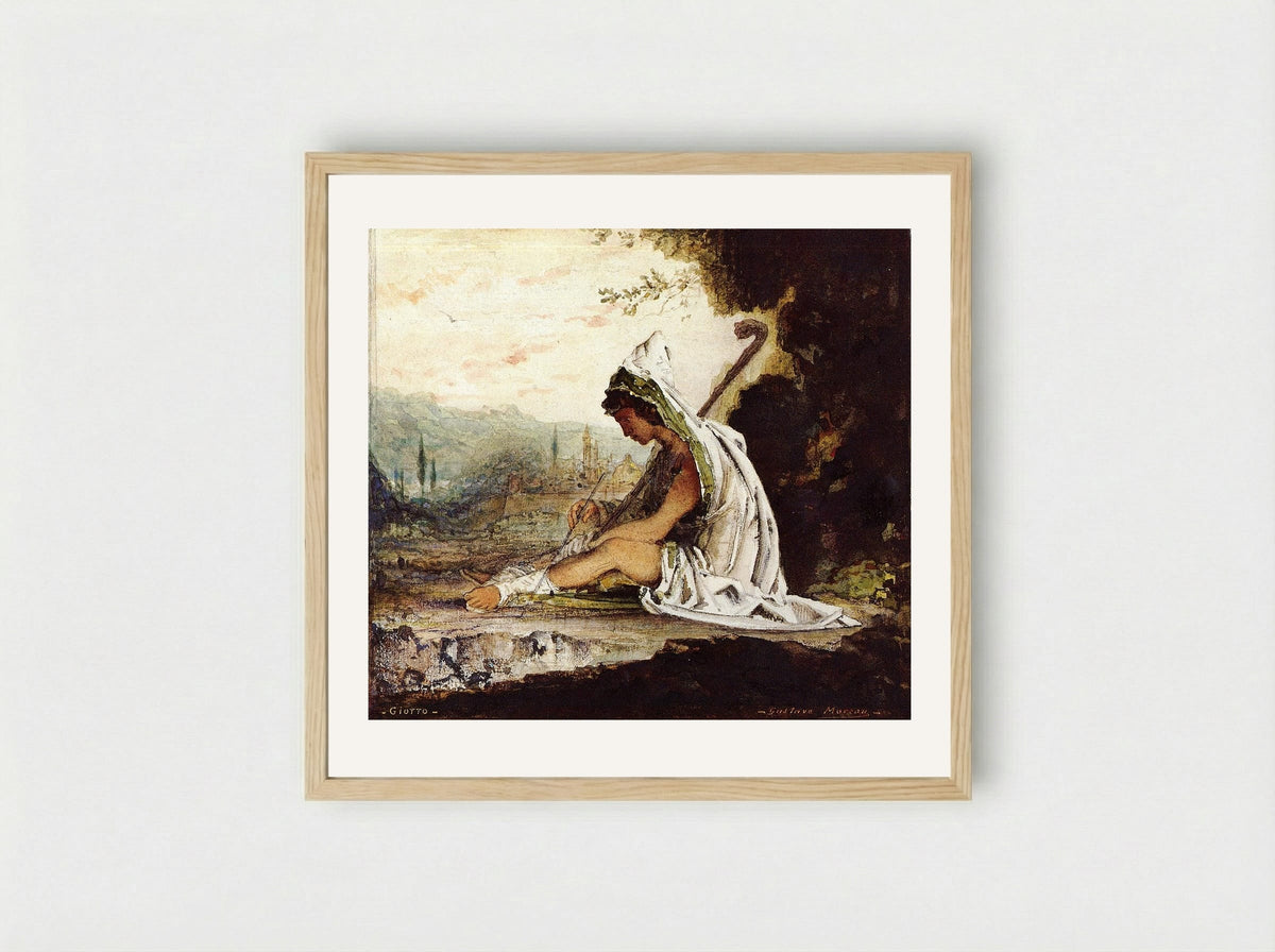 Giotto - Gustave Moreau - Framed Print Wood