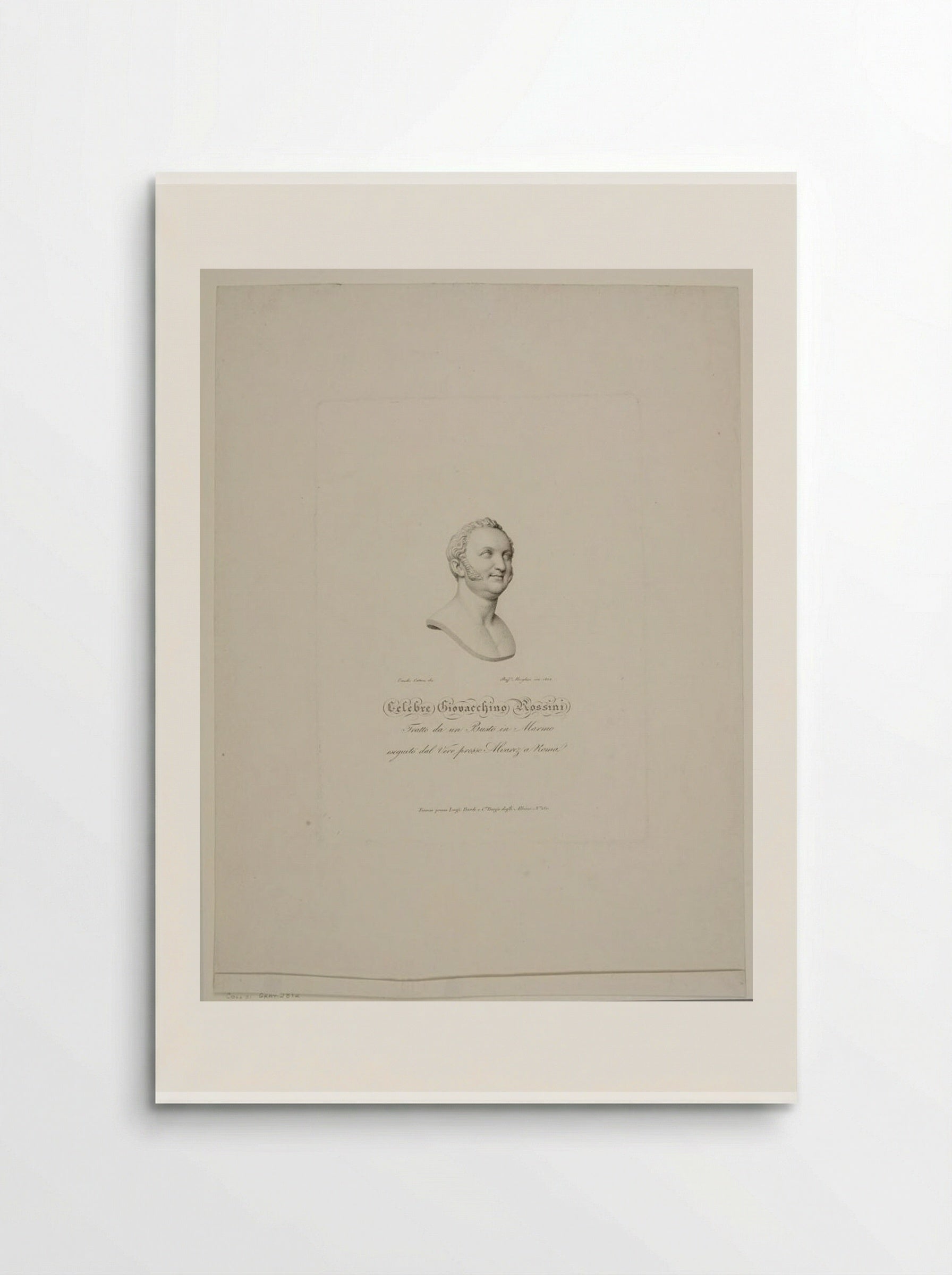 Giovacchino Antonio Rossini - Raphael Morghen - Poster