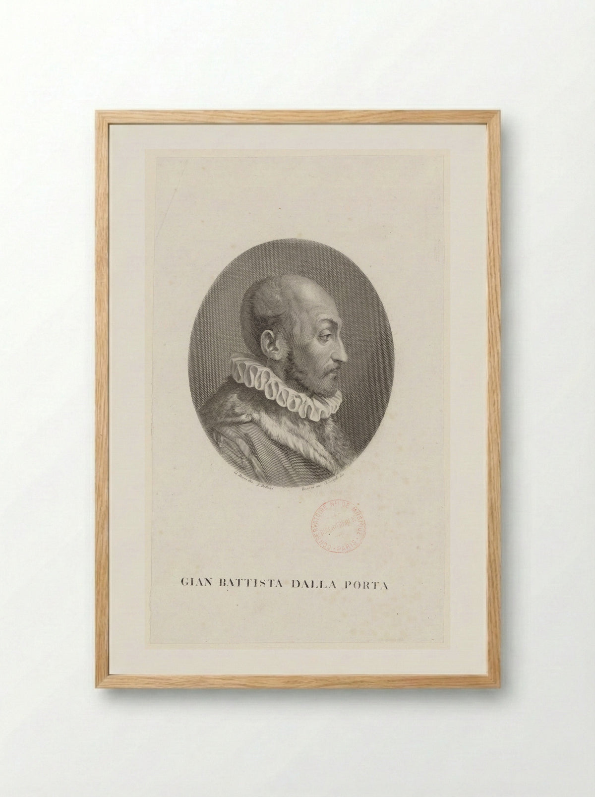 Giovanni Battista della Porta - Pietro Becceni - Framed Print Wood
