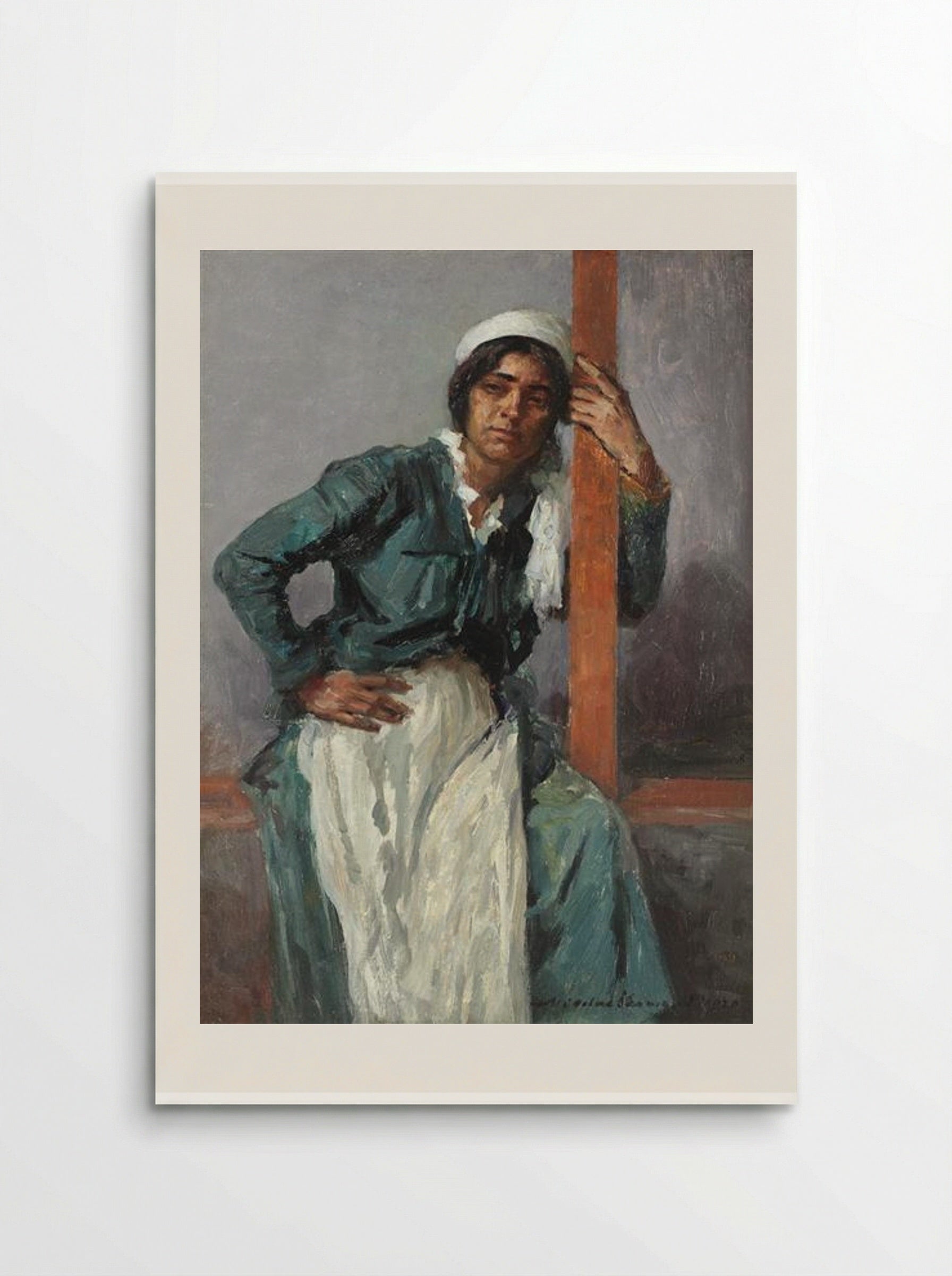 Gipsy Woman in the Veranda - Nicolae Vermont - Poster
